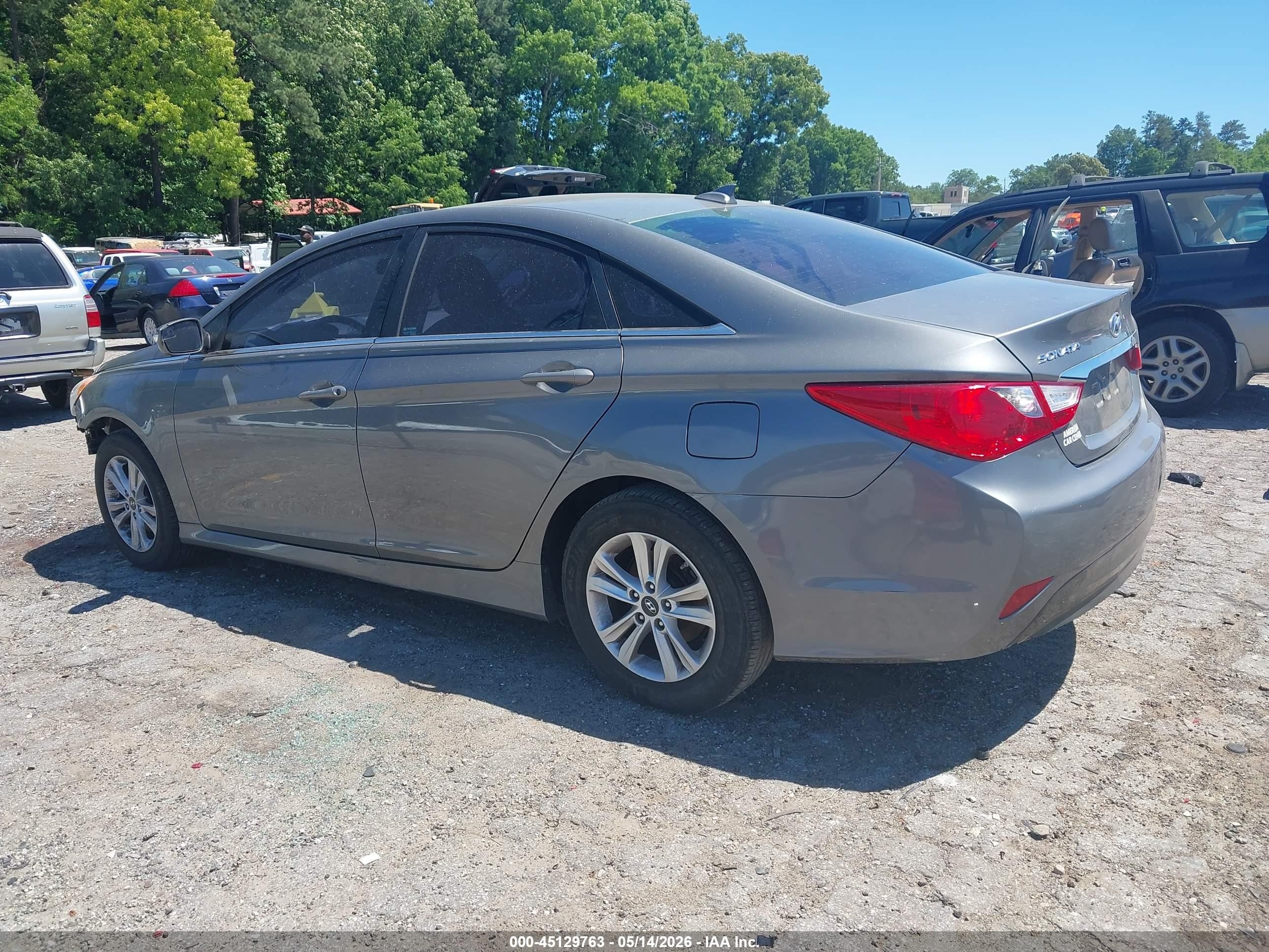 2014 Hyundai Sonata Gls Gray vin: 5NPEB4AC1EH938034
