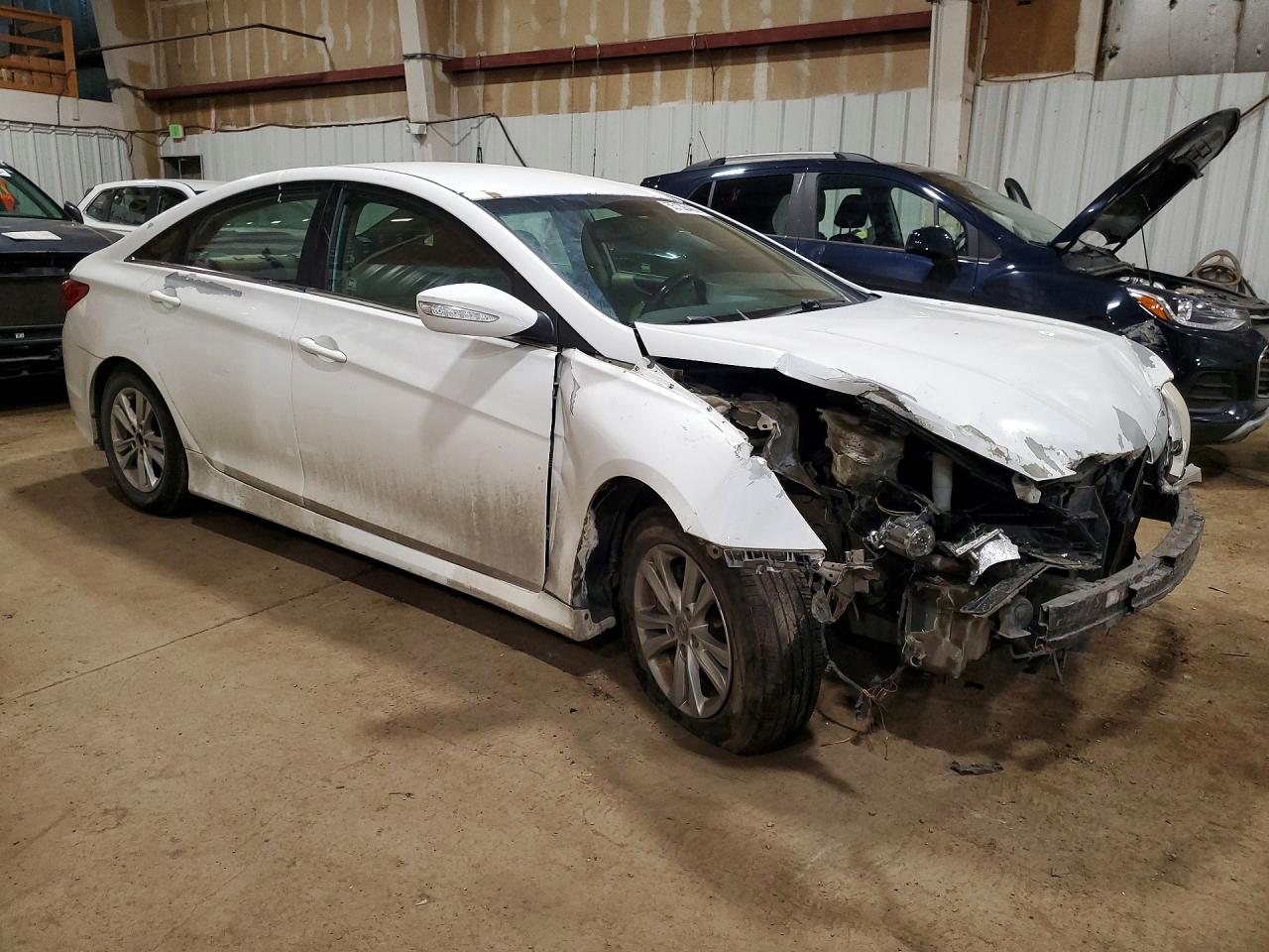 2014 Hyundai Sonata Gls White vin: 5NPEB4AC1EH938969