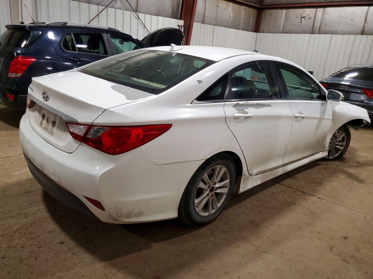 2014 Hyundai Sonata Gls White vin: 5NPEB4AC1EH938969