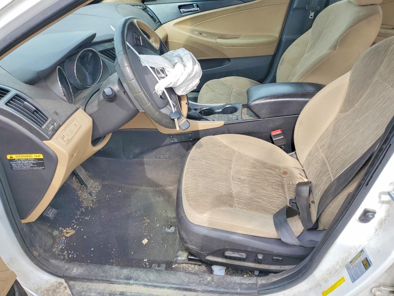 2014 Hyundai Sonata Gls White vin: 5NPEB4AC1EH938969