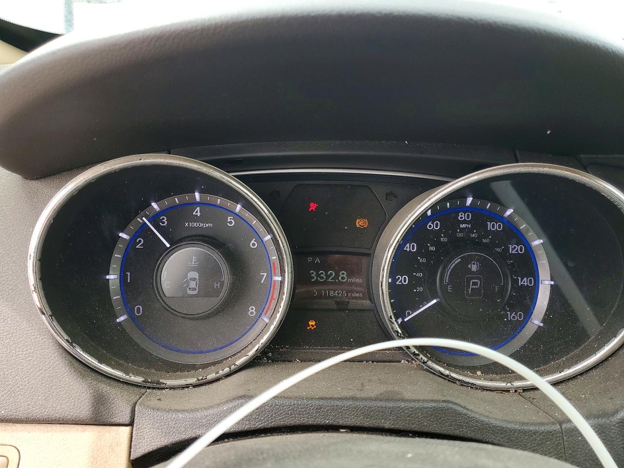 2014 Hyundai Sonata Gls White vin: 5NPEB4AC1EH938969