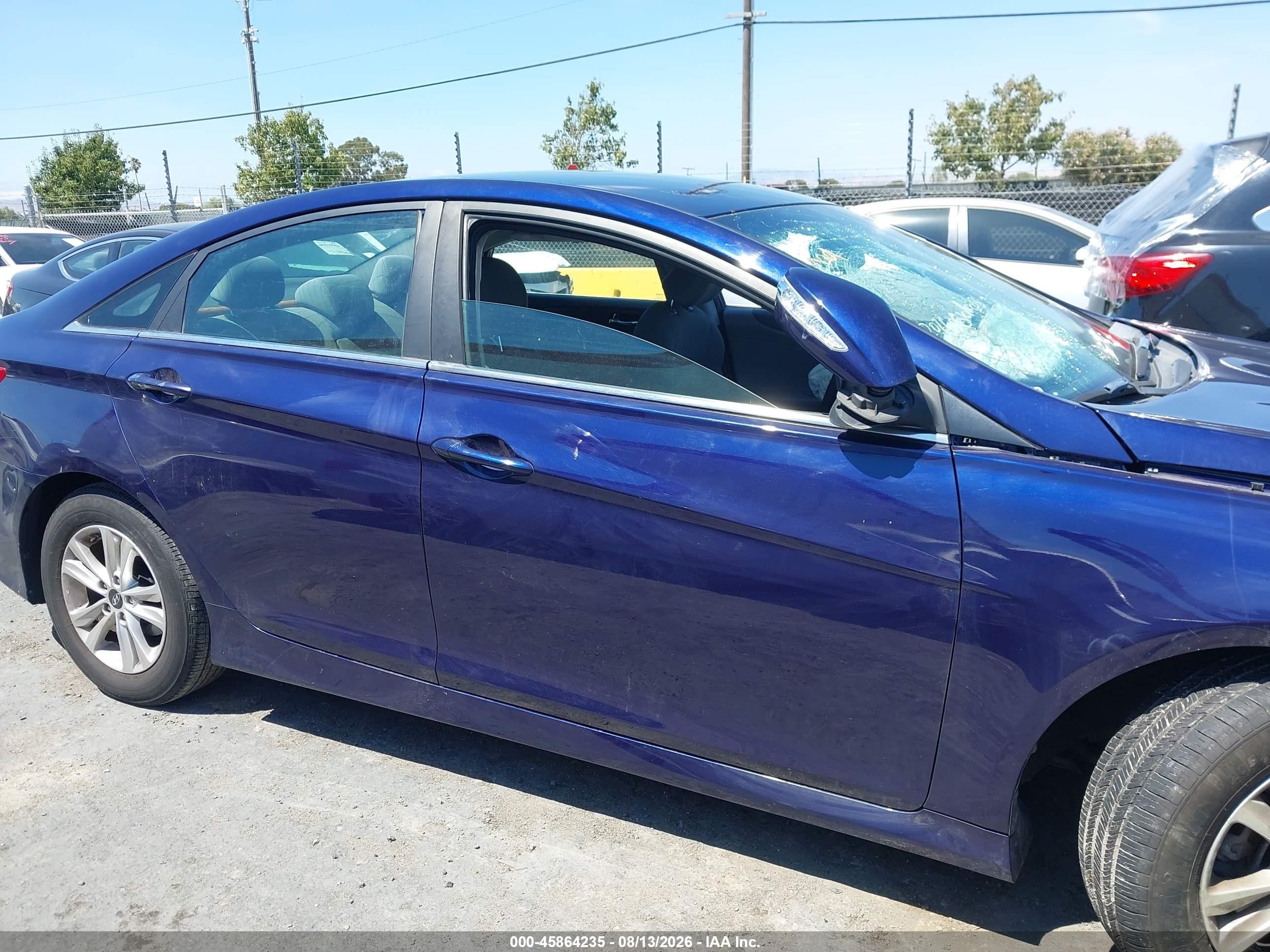 2014 Hyundai Sonata Gls Purple vin: 5NPEB4AC1EH942603