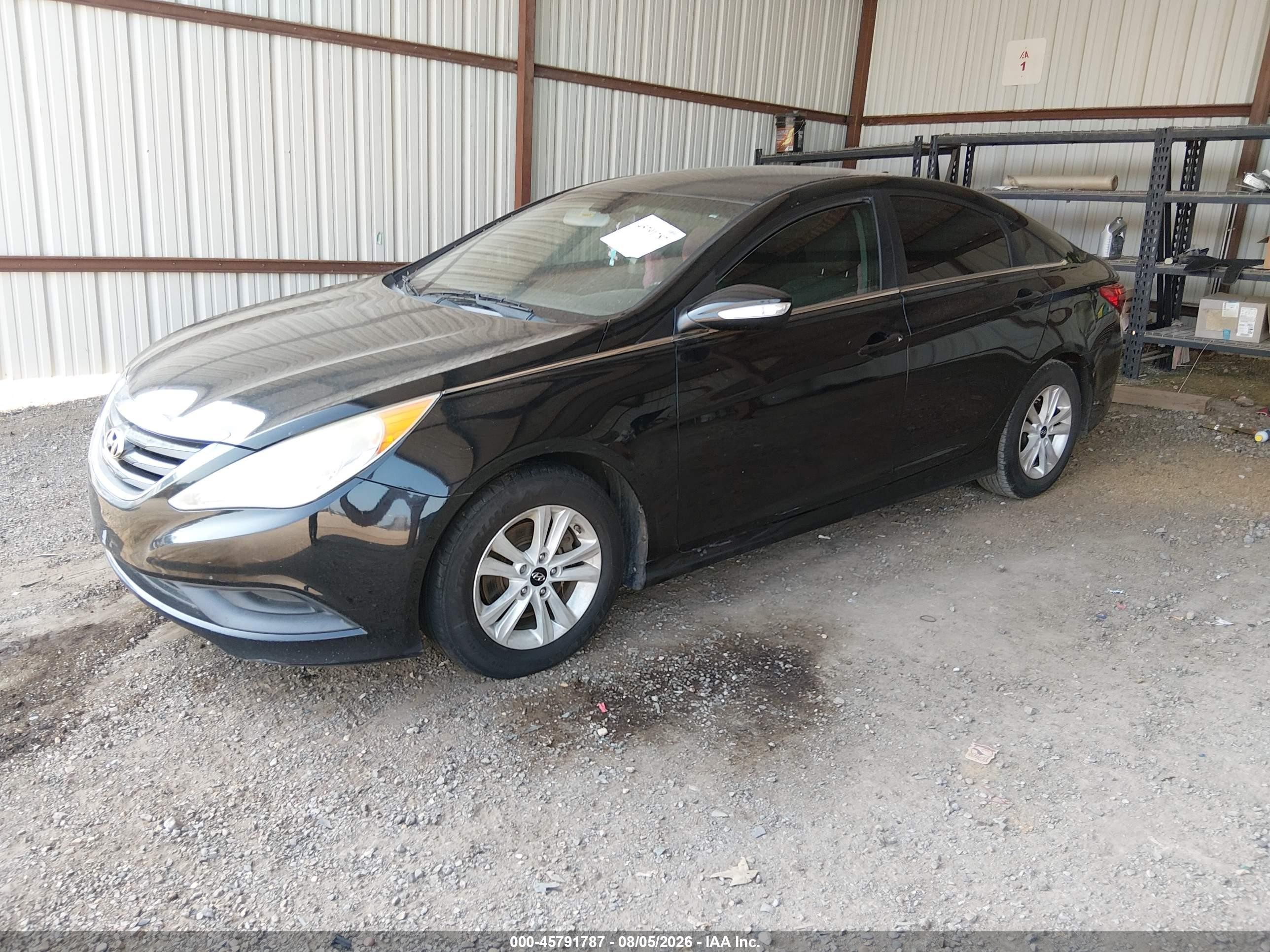 2014 Hyundai Sonata Gls Black vin: 5NPEB4AC1EH944416