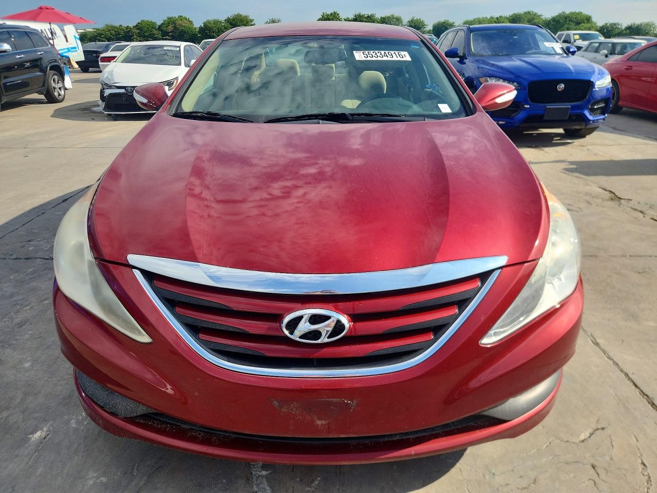 2014 Hyundai Sonata Gls Красный vin: 5NPEB4AC1EH947221