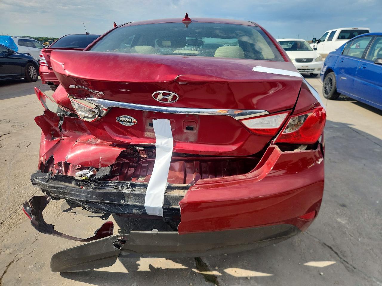 2014 Hyundai Sonata Gls Красный vin: 5NPEB4AC1EH947221