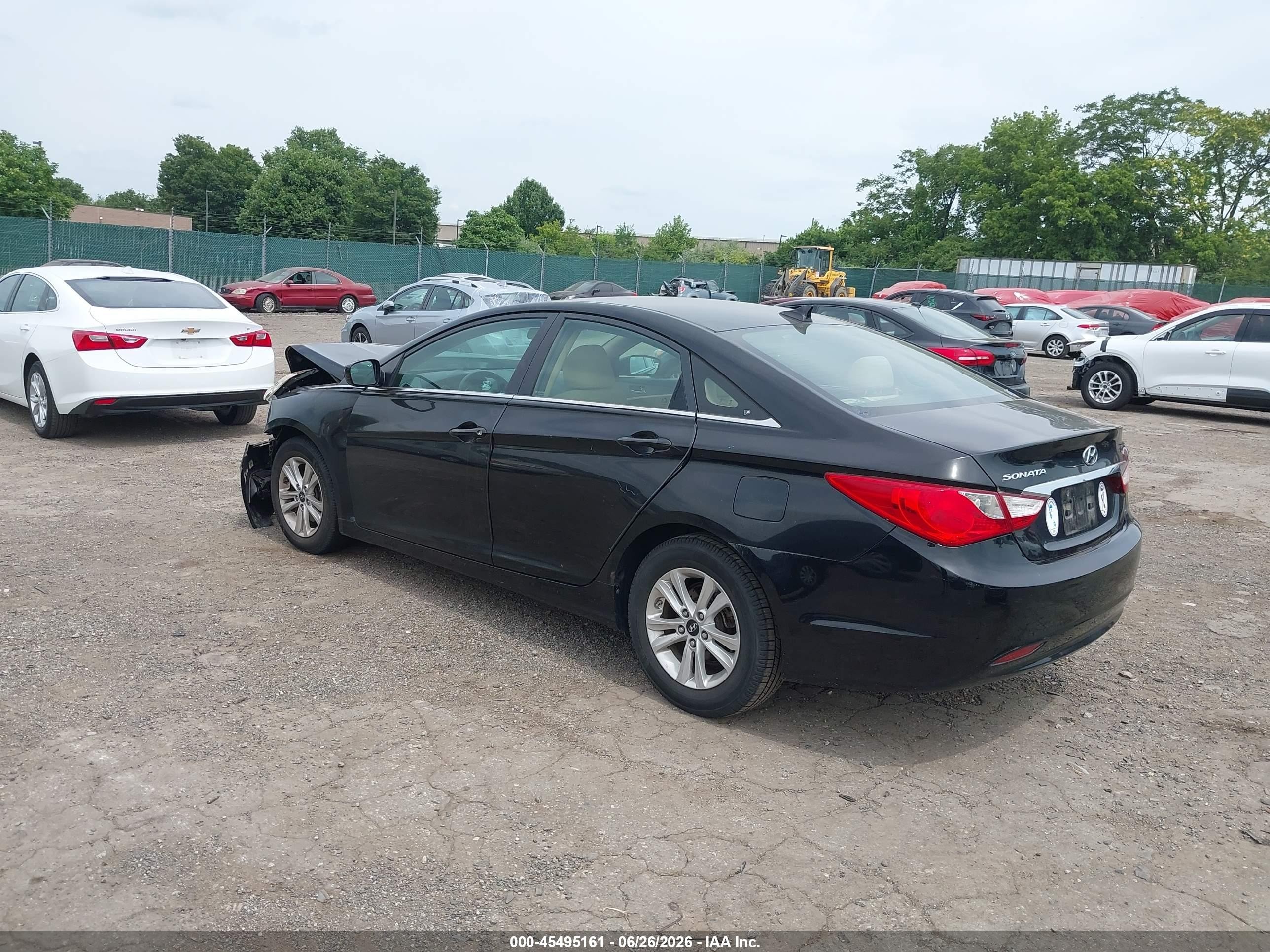 2011 Hyundai Sonata Gls Black vin: 5NPEB4AC2BH003956