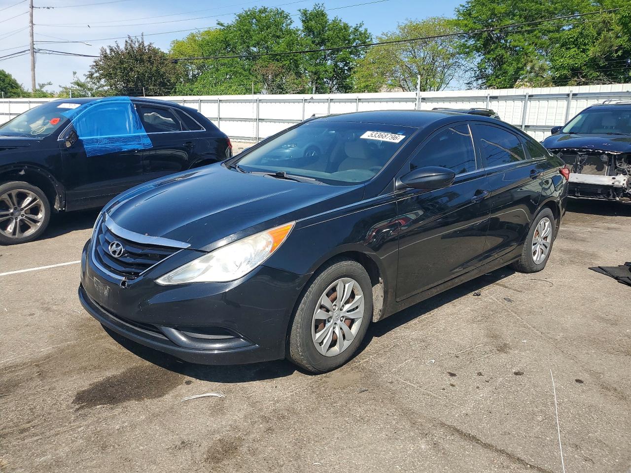 2011 Hyundai Sonata Gls Black vin: 5NPEB4AC2BH029716