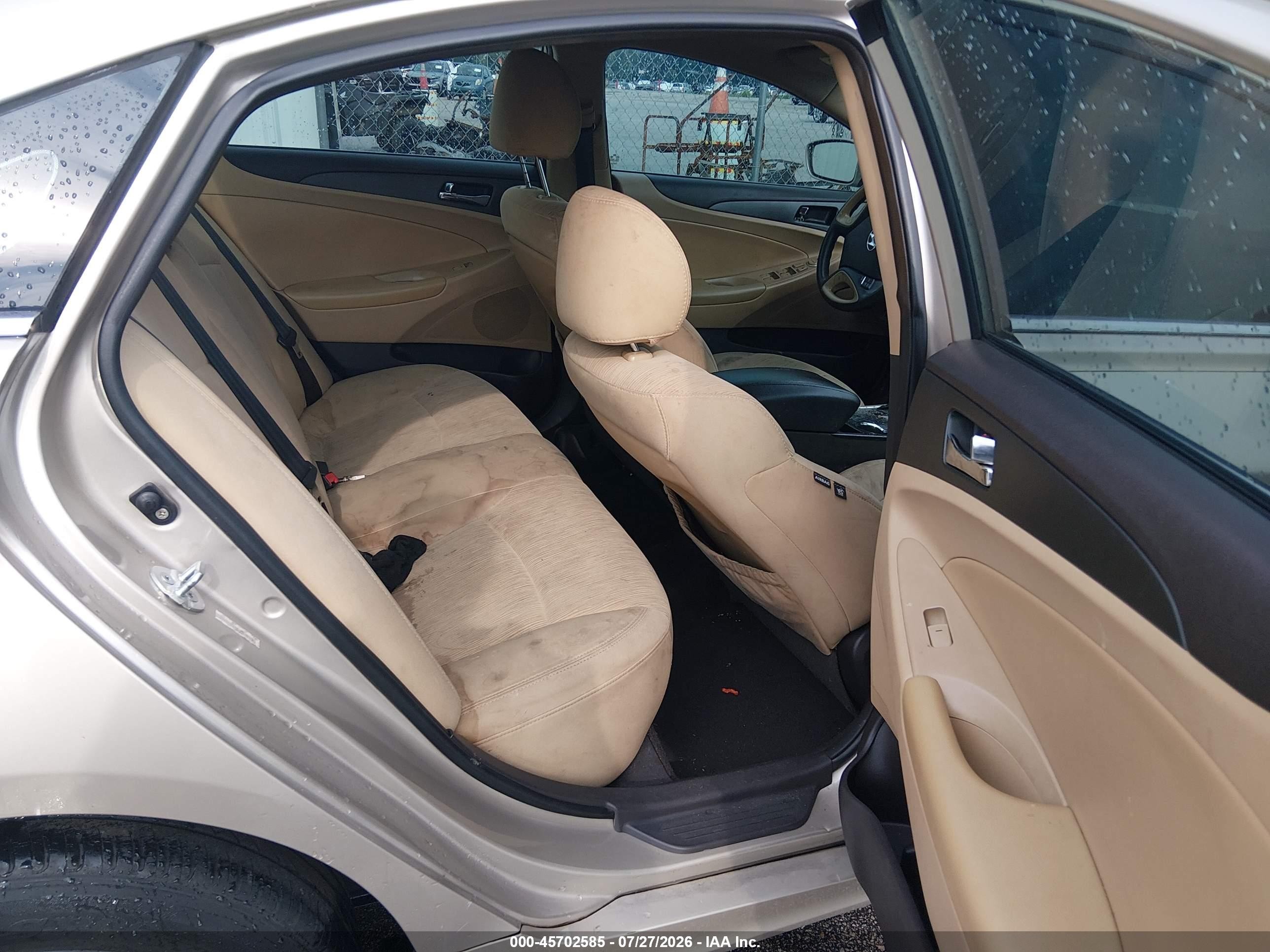 2011 Hyundai Sonata Gls Beige vin: 5NPEB4AC2BH036388