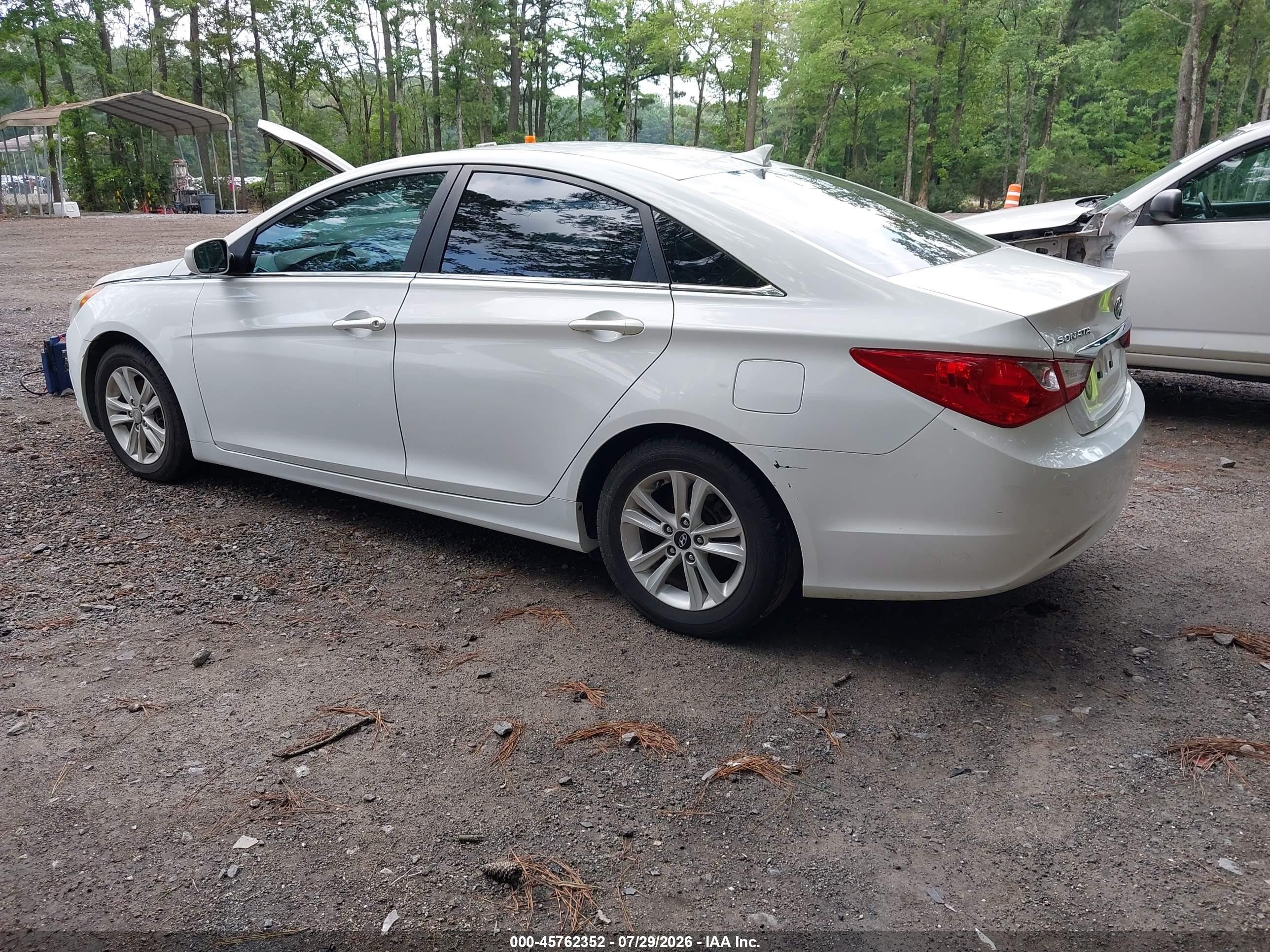 2011 Hyundai Sonata Gls White vin: 5NPEB4AC2BH066555