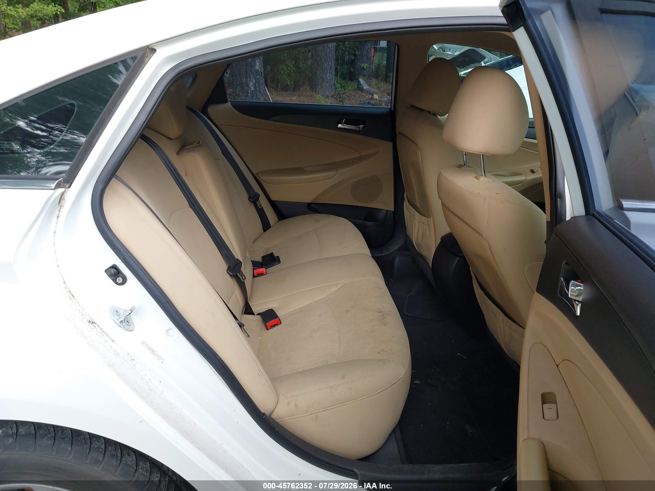 2011 Hyundai Sonata Gls White vin: 5NPEB4AC2BH066555