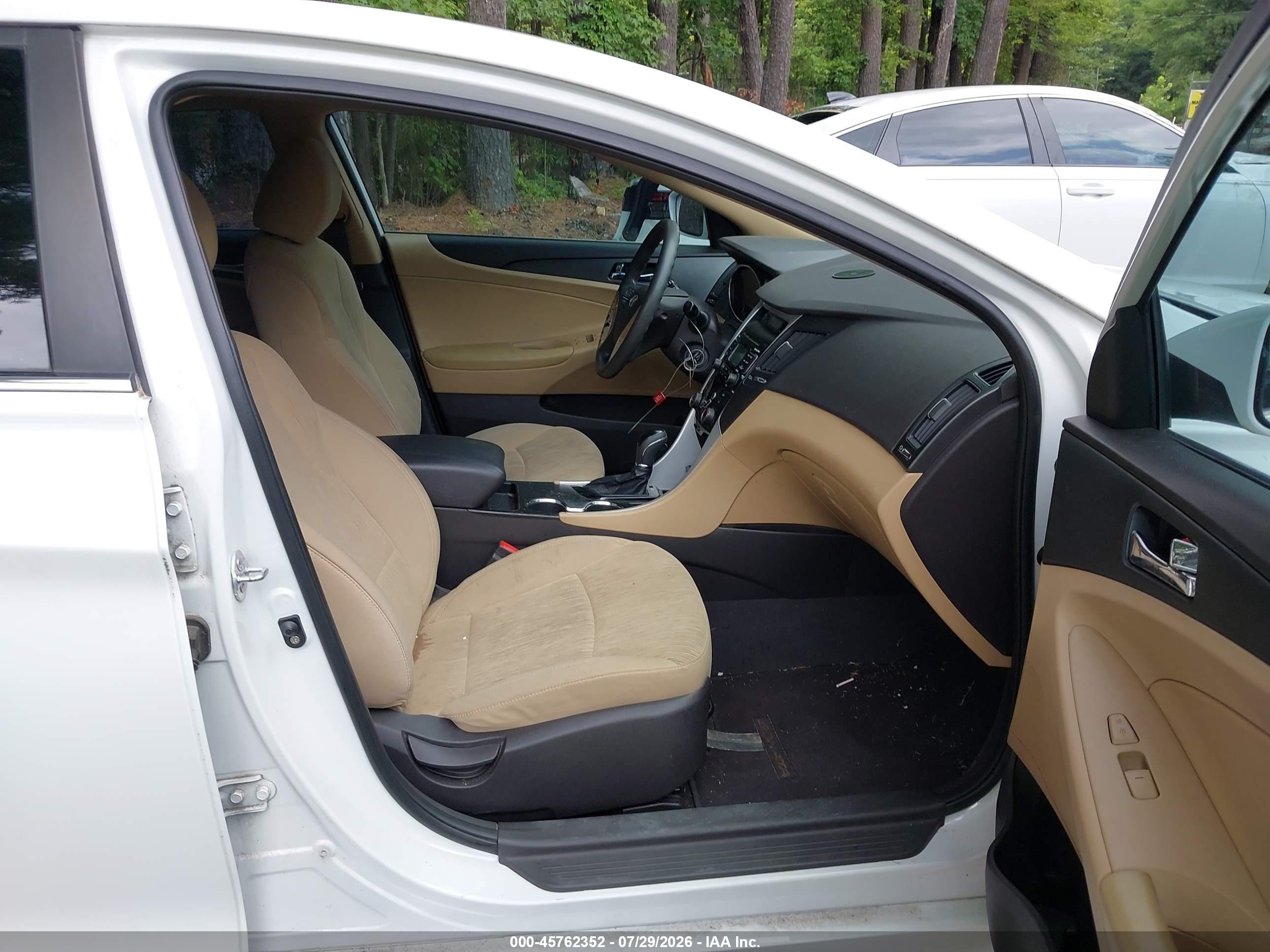 2011 Hyundai Sonata Gls White vin: 5NPEB4AC2BH066555
