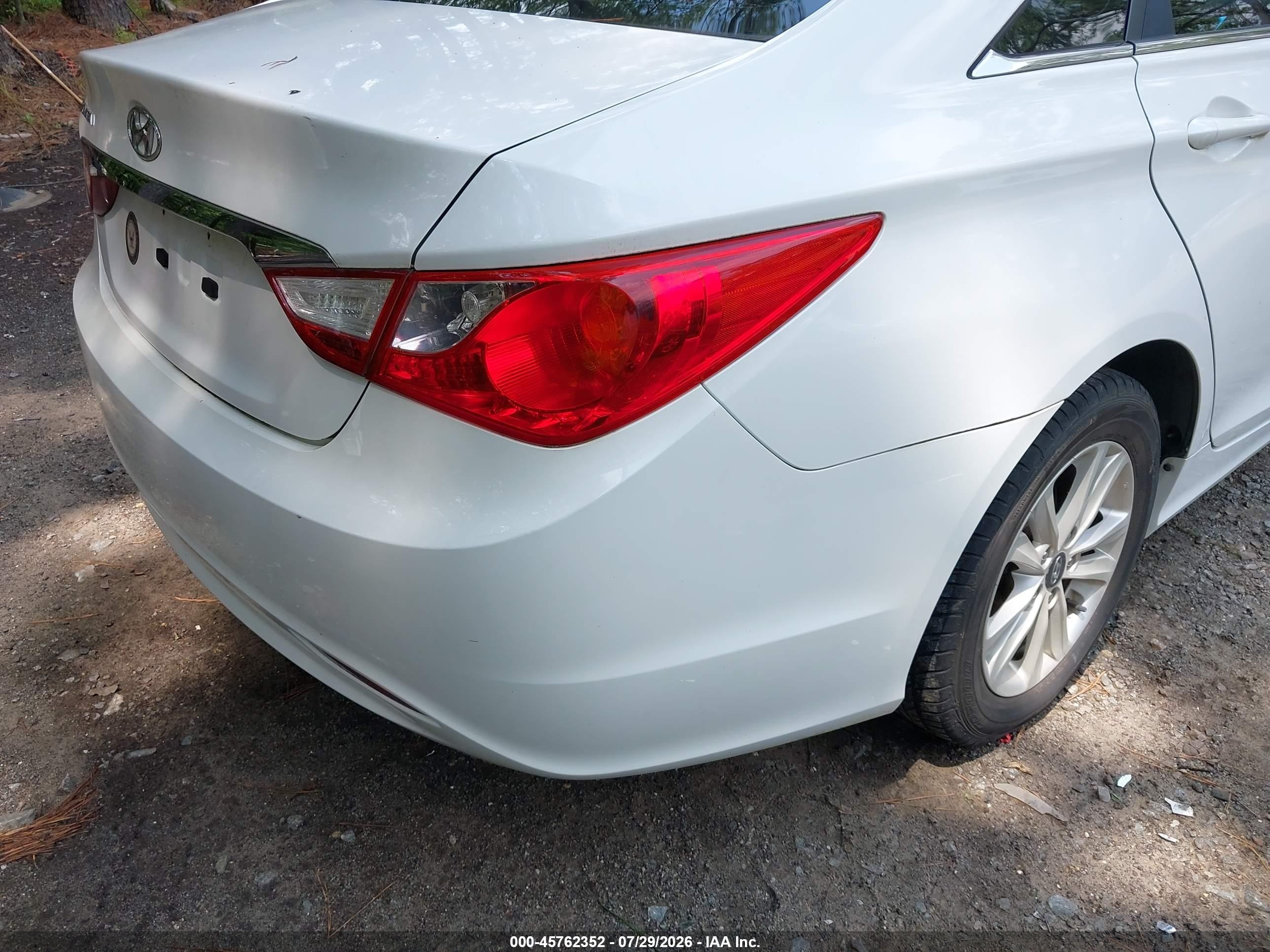 2011 Hyundai Sonata Gls White vin: 5NPEB4AC2BH066555