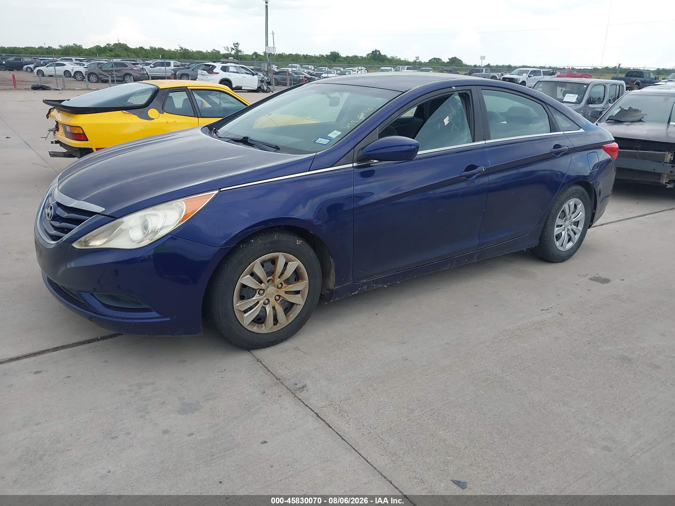 2011 Hyundai Sonata Gls Blue vin: 5NPEB4AC2BH071156