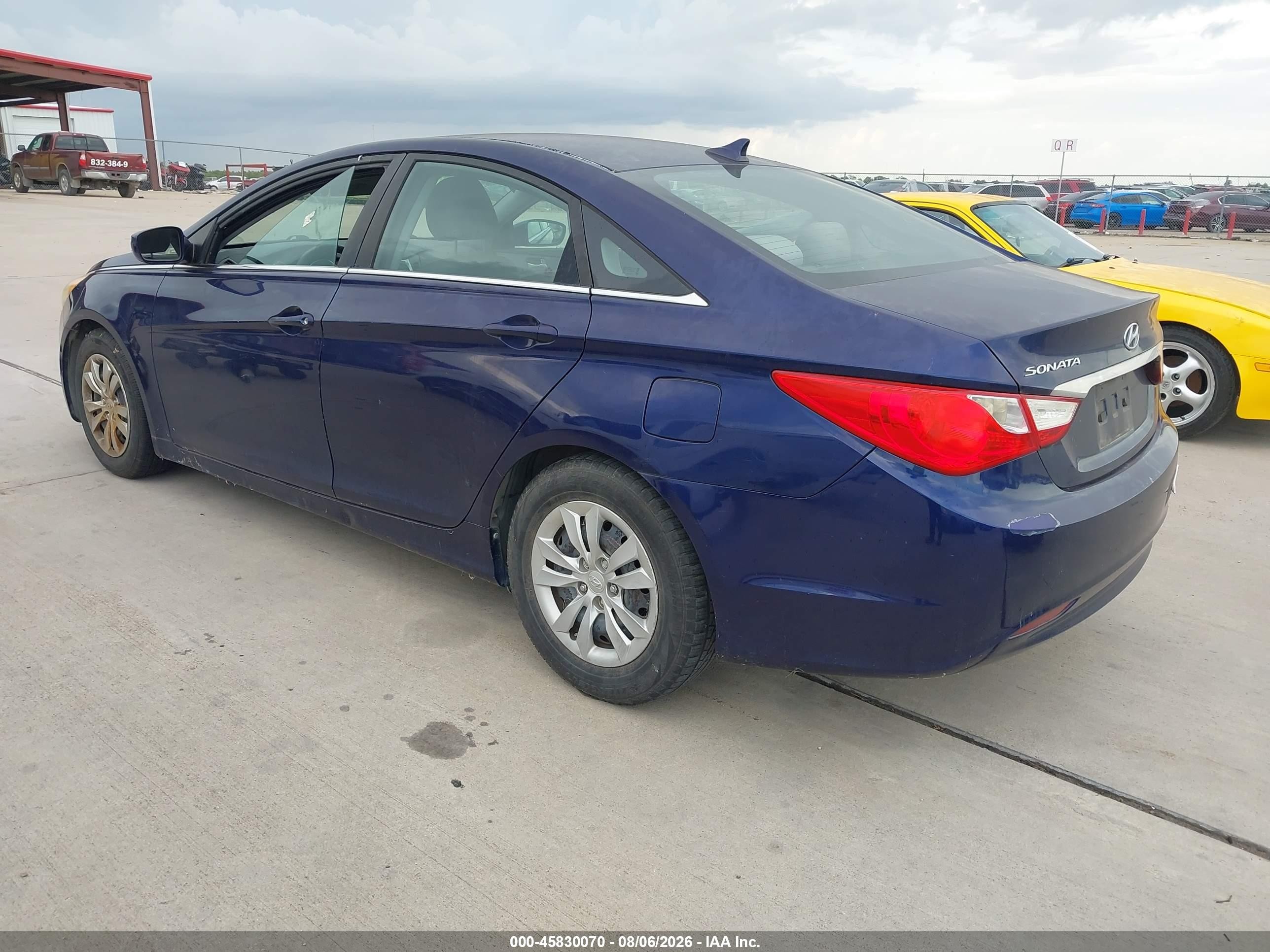 2011 Hyundai Sonata Gls Blue vin: 5NPEB4AC2BH071156