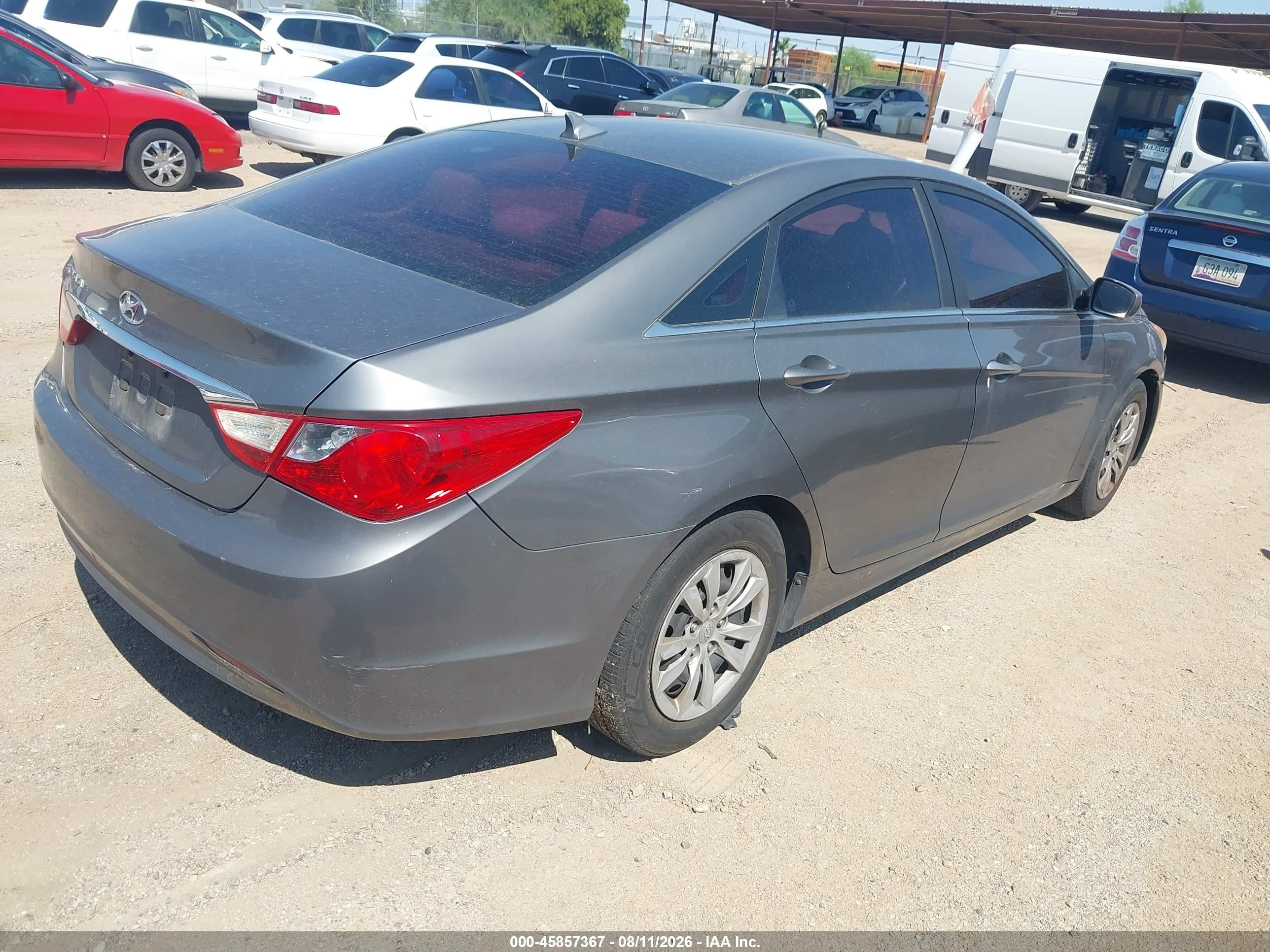 2011 Hyundai Sonata Gls Gray vin: 5NPEB4AC2BH076096