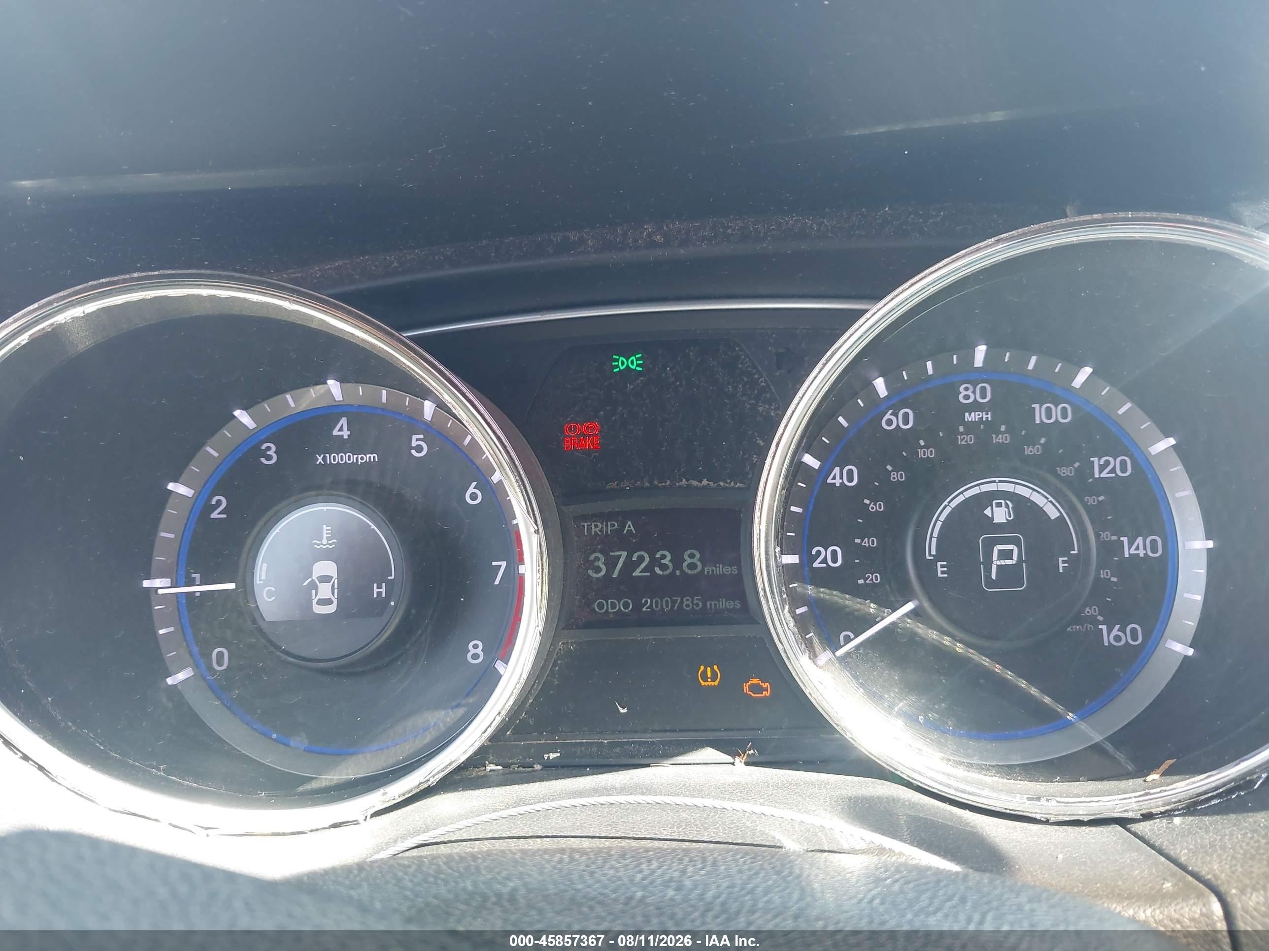 2011 Hyundai Sonata Gls Gray vin: 5NPEB4AC2BH076096
