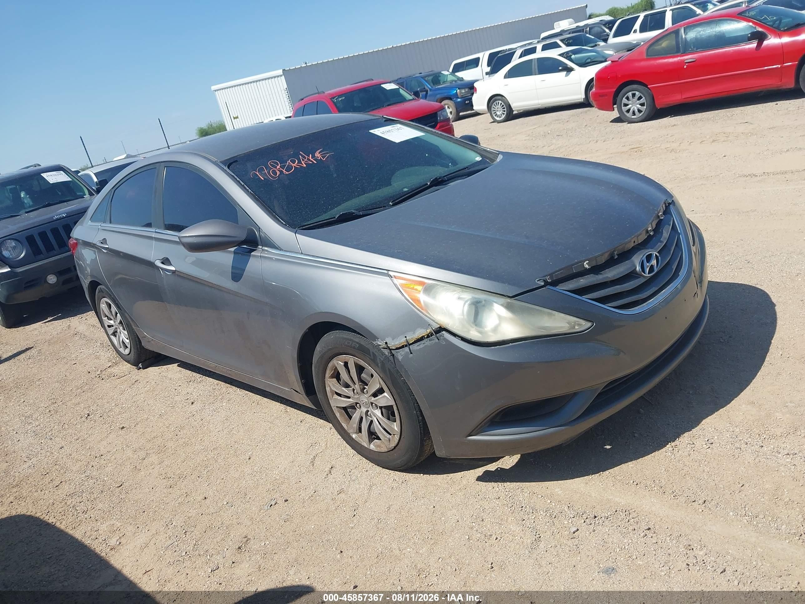 2011 Hyundai Sonata Gls Gray vin: 5NPEB4AC2BH076096
