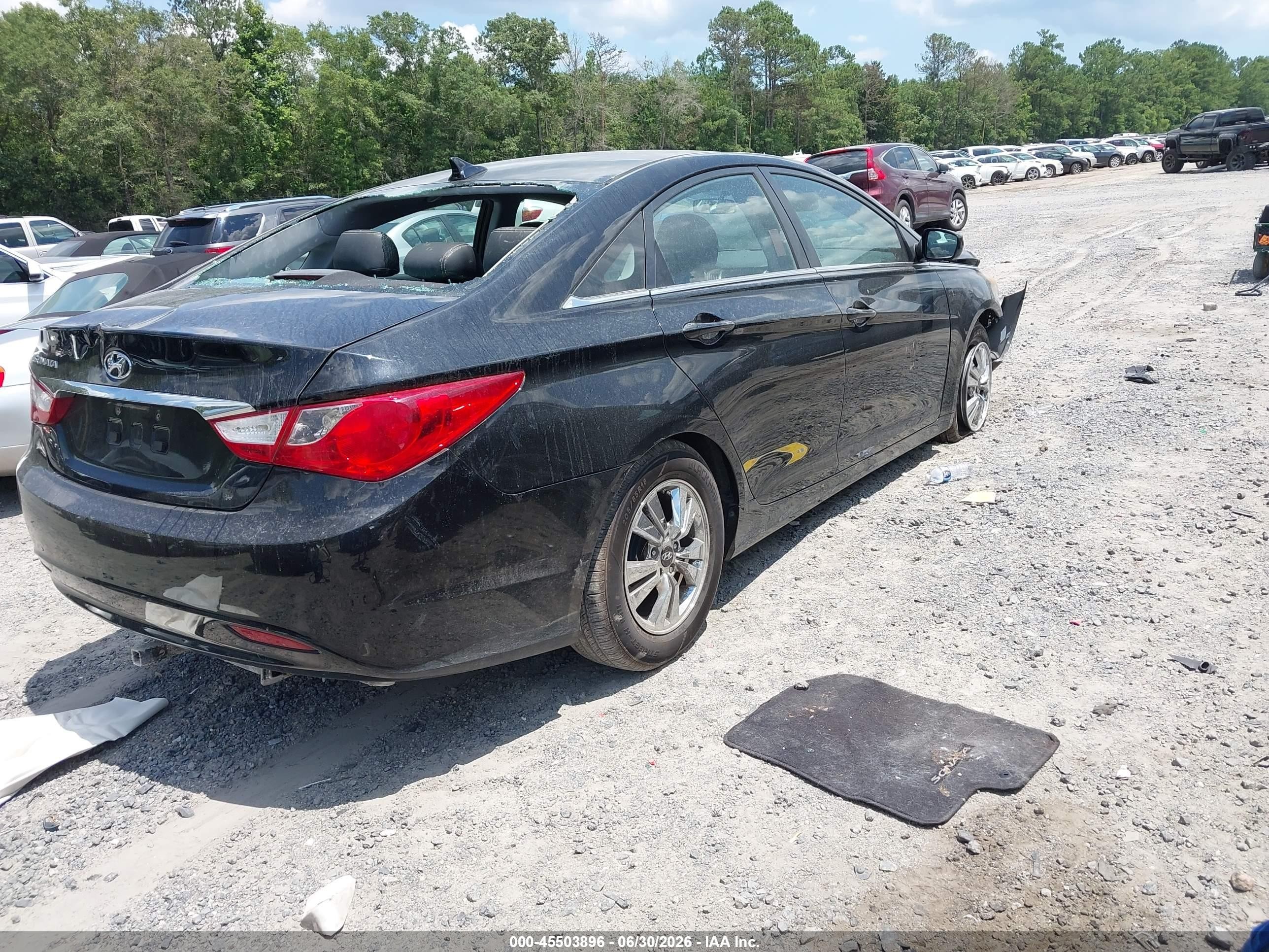 2011 Hyundai Sonata Gls Black vin: 5NPEB4AC2BH086126