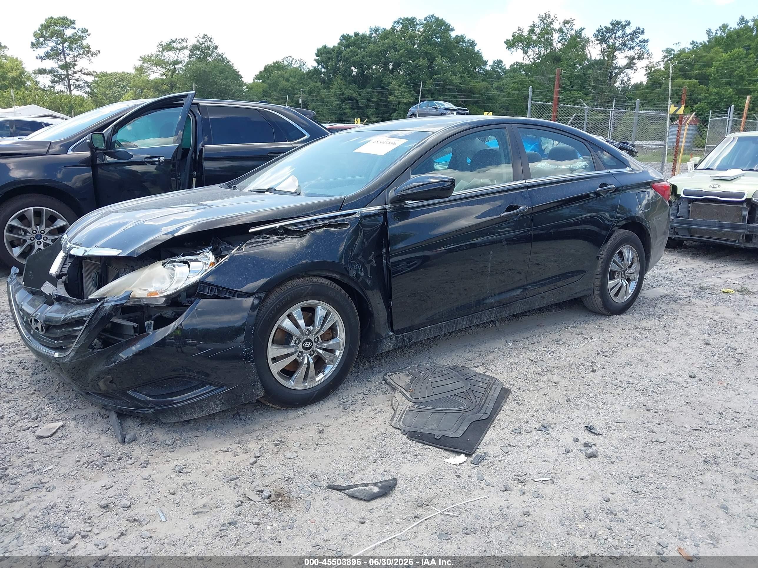 2011 Hyundai Sonata Gls Black vin: 5NPEB4AC2BH086126