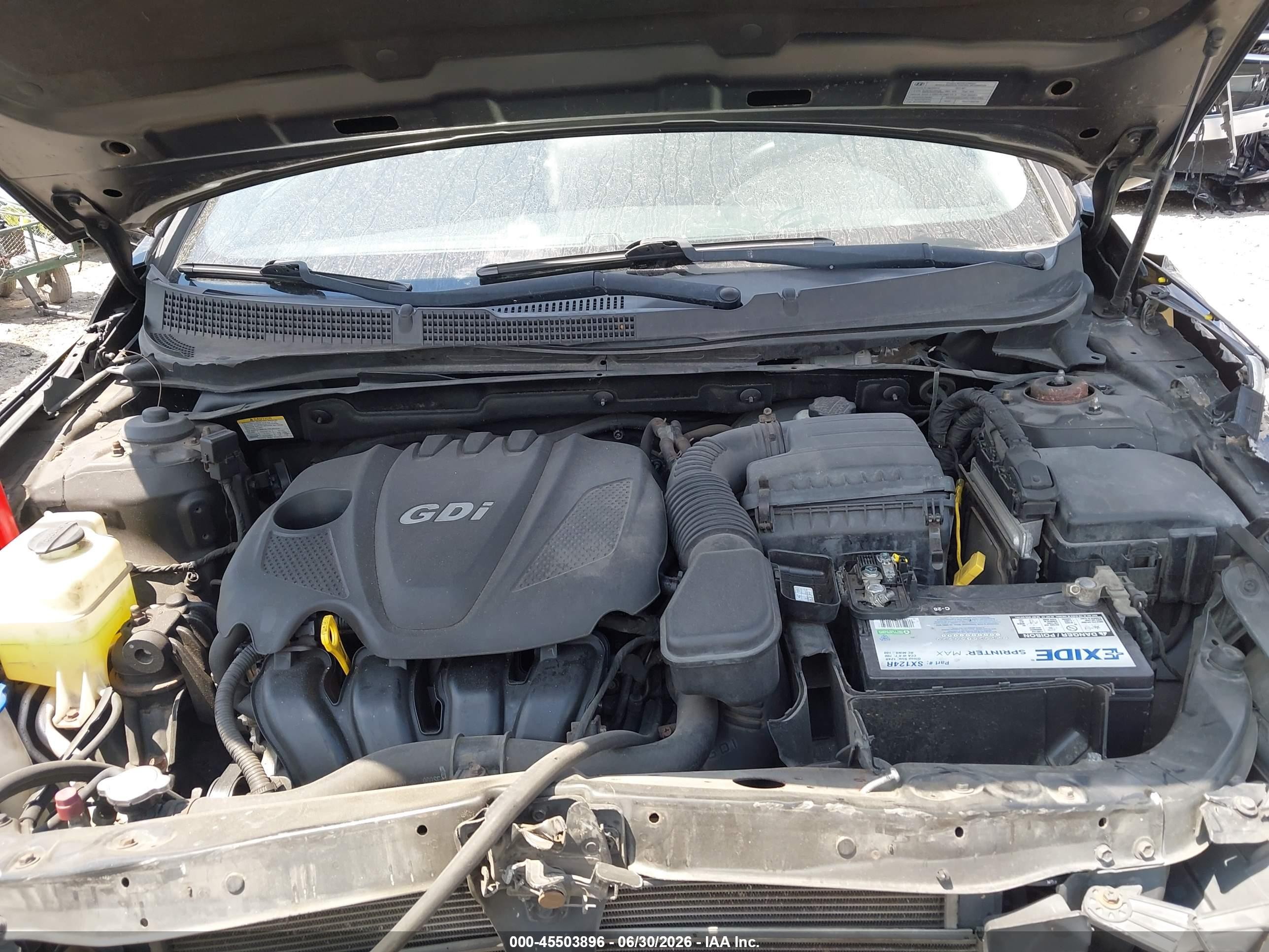 2011 Hyundai Sonata Gls Black vin: 5NPEB4AC2BH086126
