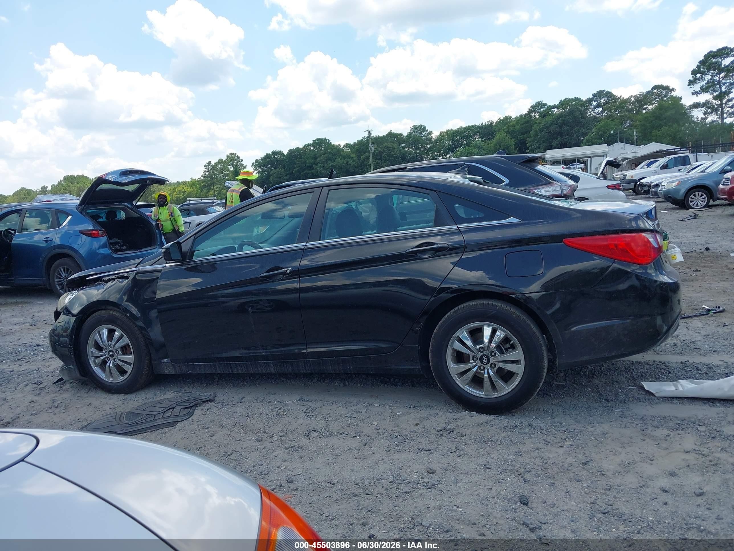 2011 Hyundai Sonata Gls Black vin: 5NPEB4AC2BH086126