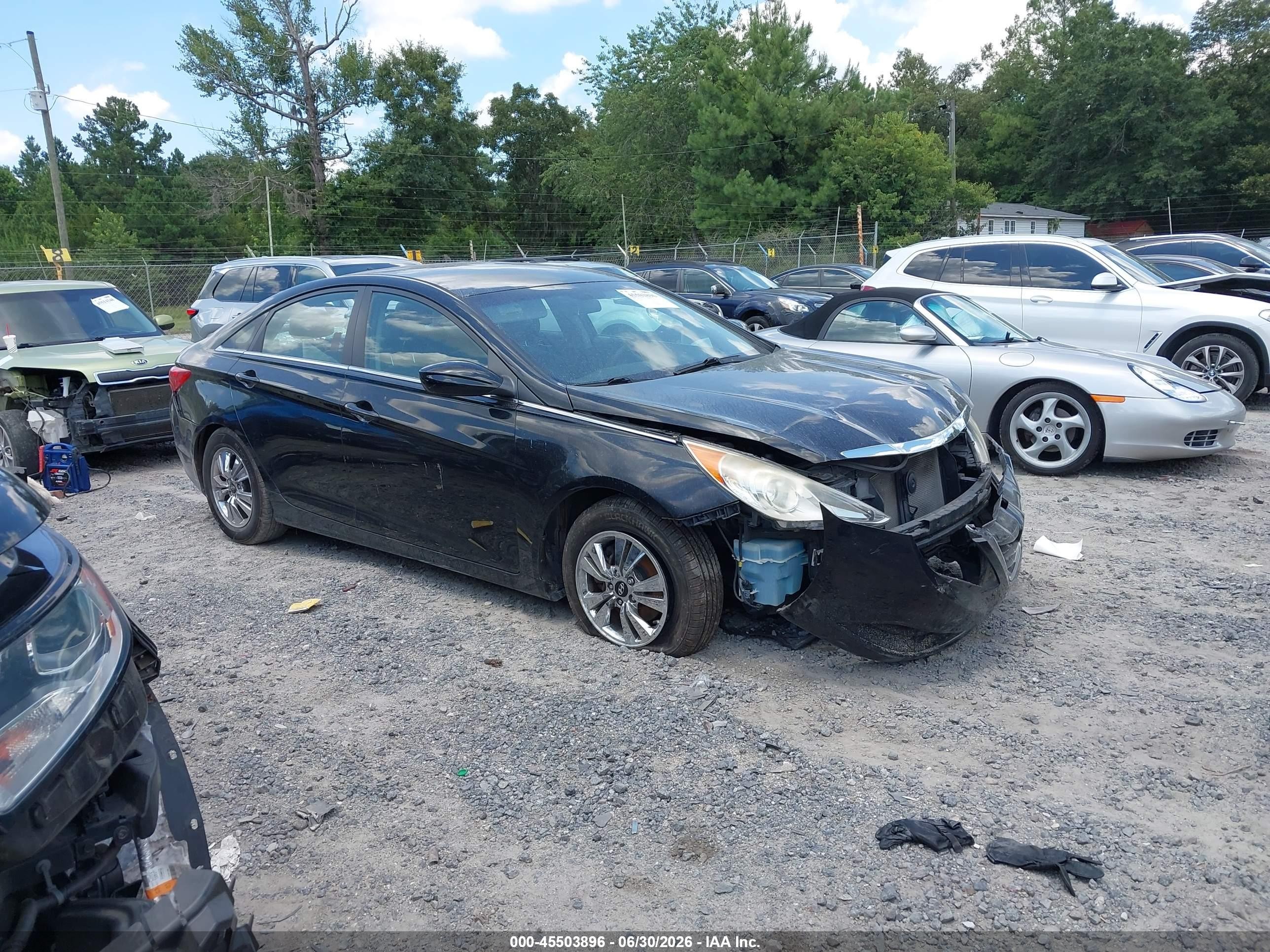 2011 Hyundai Sonata Gls Black vin: 5NPEB4AC2BH086126