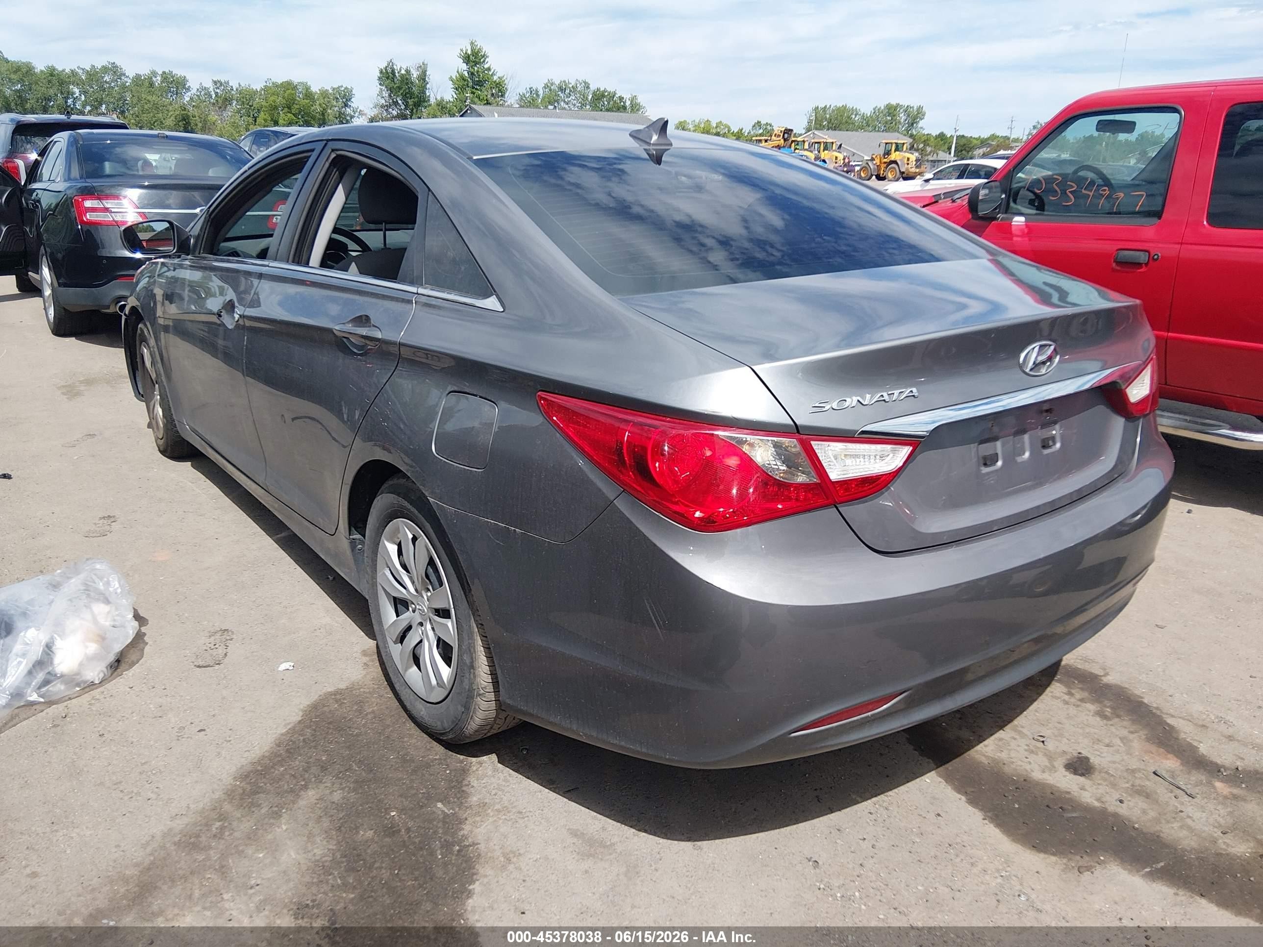 2011 Hyundai Sonata Gls Серый vin: 5NPEB4AC2BH093884