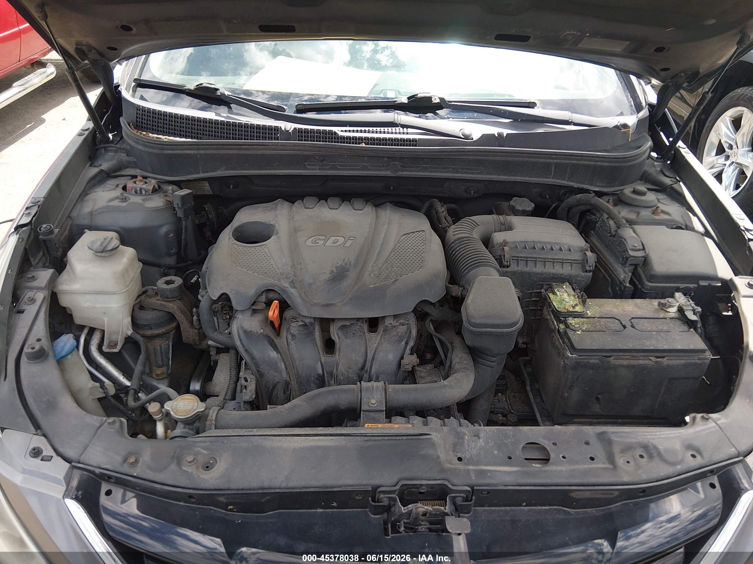 2011 Hyundai Sonata Gls Серый vin: 5NPEB4AC2BH093884