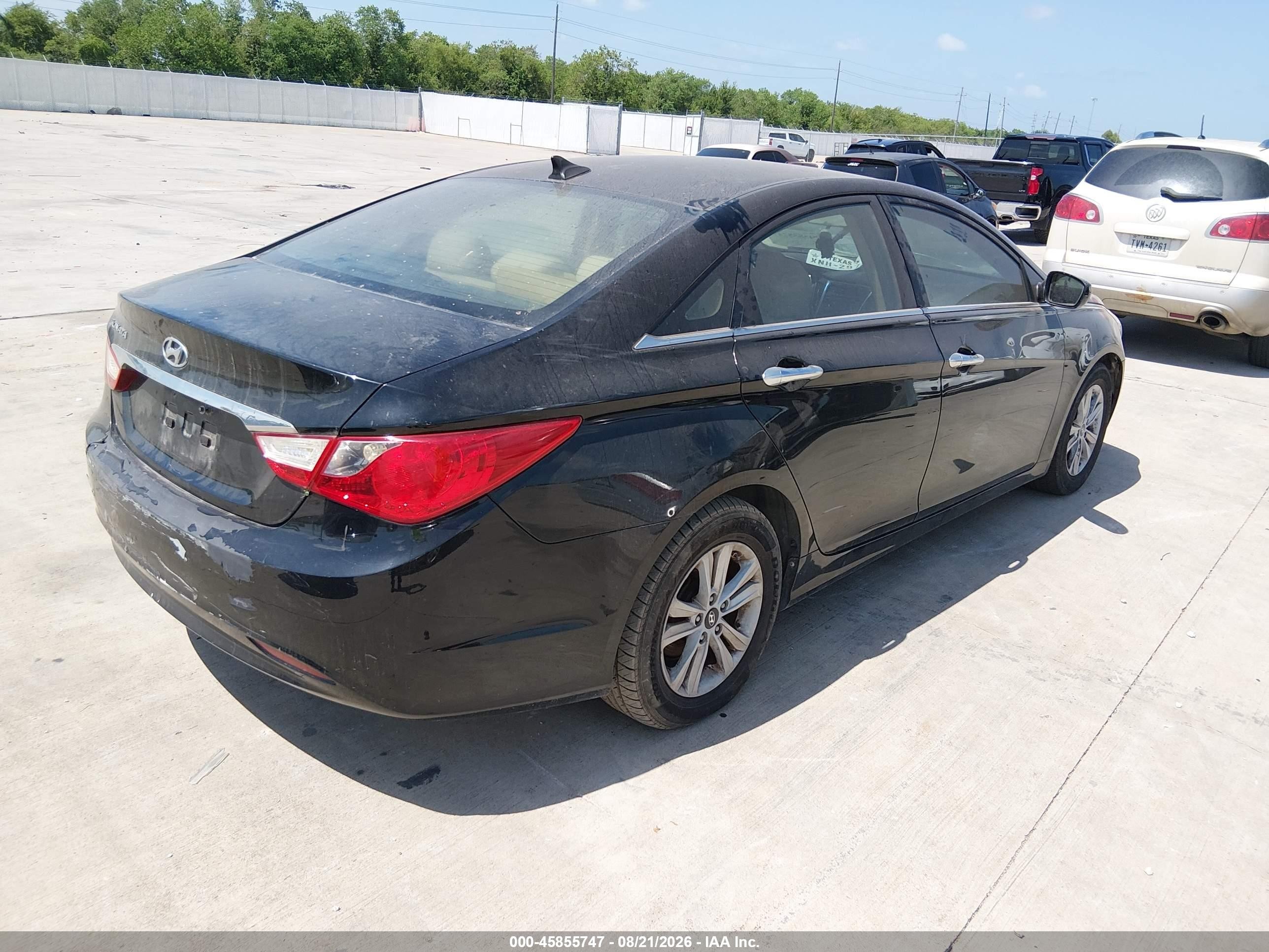 2011 Hyundai Sonata Gls Черный vin: 5NPEB4AC2BH101868