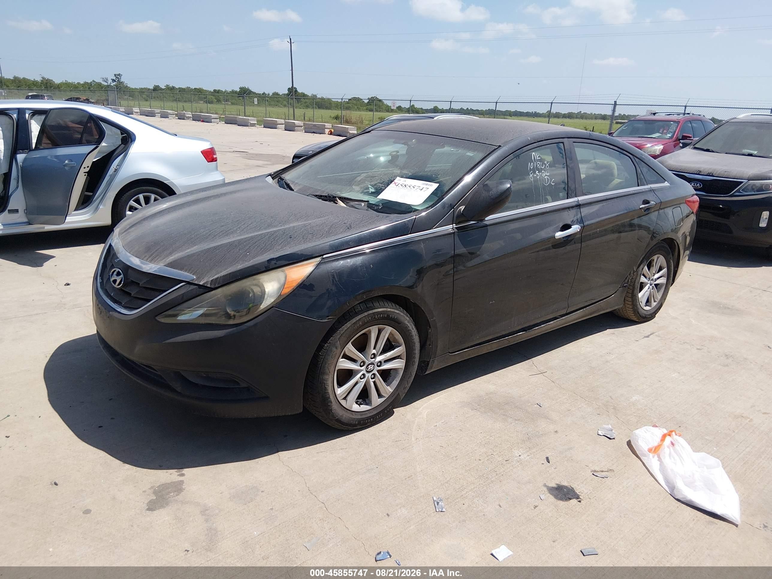 2011 Hyundai Sonata Gls Черный vin: 5NPEB4AC2BH101868