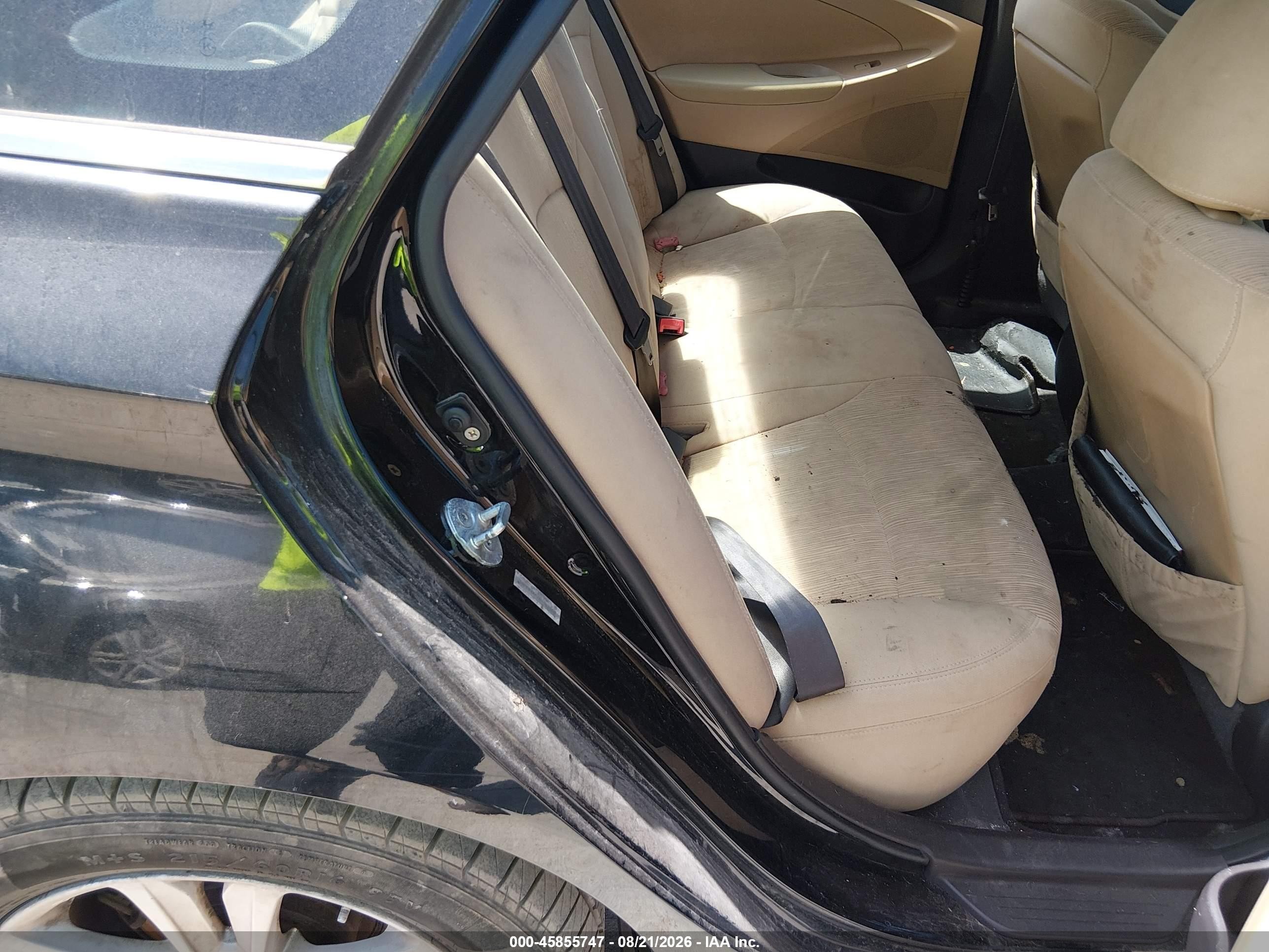 2011 Hyundai Sonata Gls Черный vin: 5NPEB4AC2BH101868
