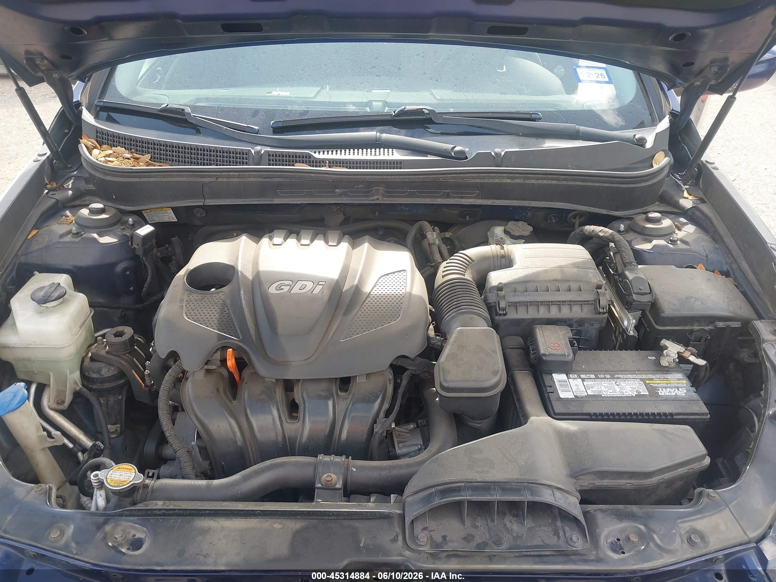 2011 Hyundai Sonata Gls Blue vin: 5NPEB4AC2BH109985