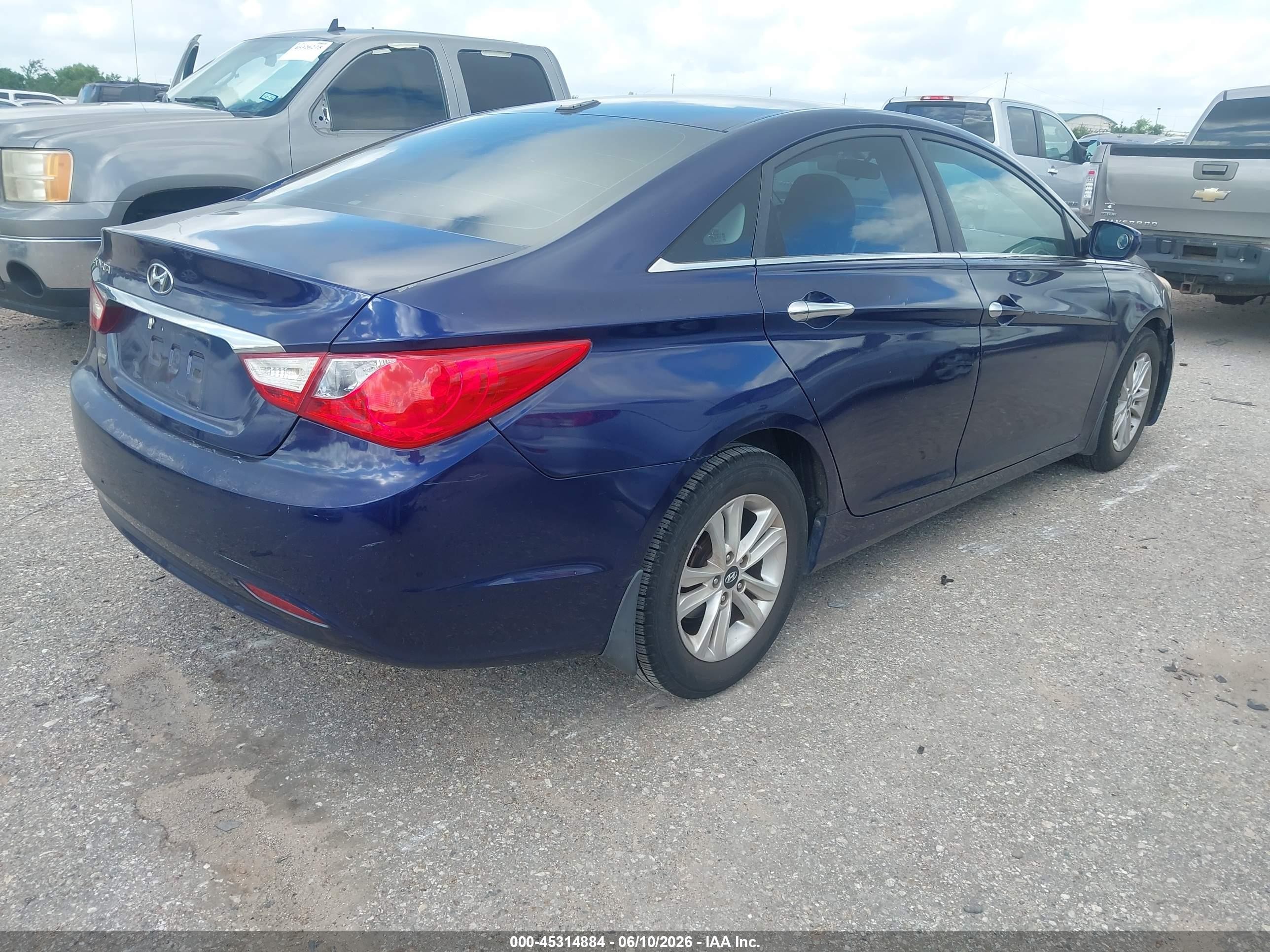 2011 Hyundai Sonata Gls Blue vin: 5NPEB4AC2BH109985