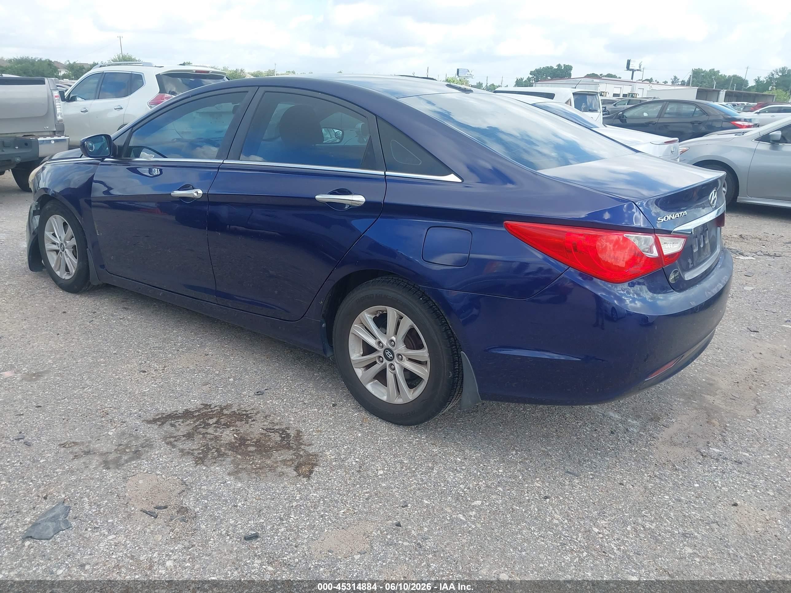 2011 Hyundai Sonata Gls Blue vin: 5NPEB4AC2BH109985