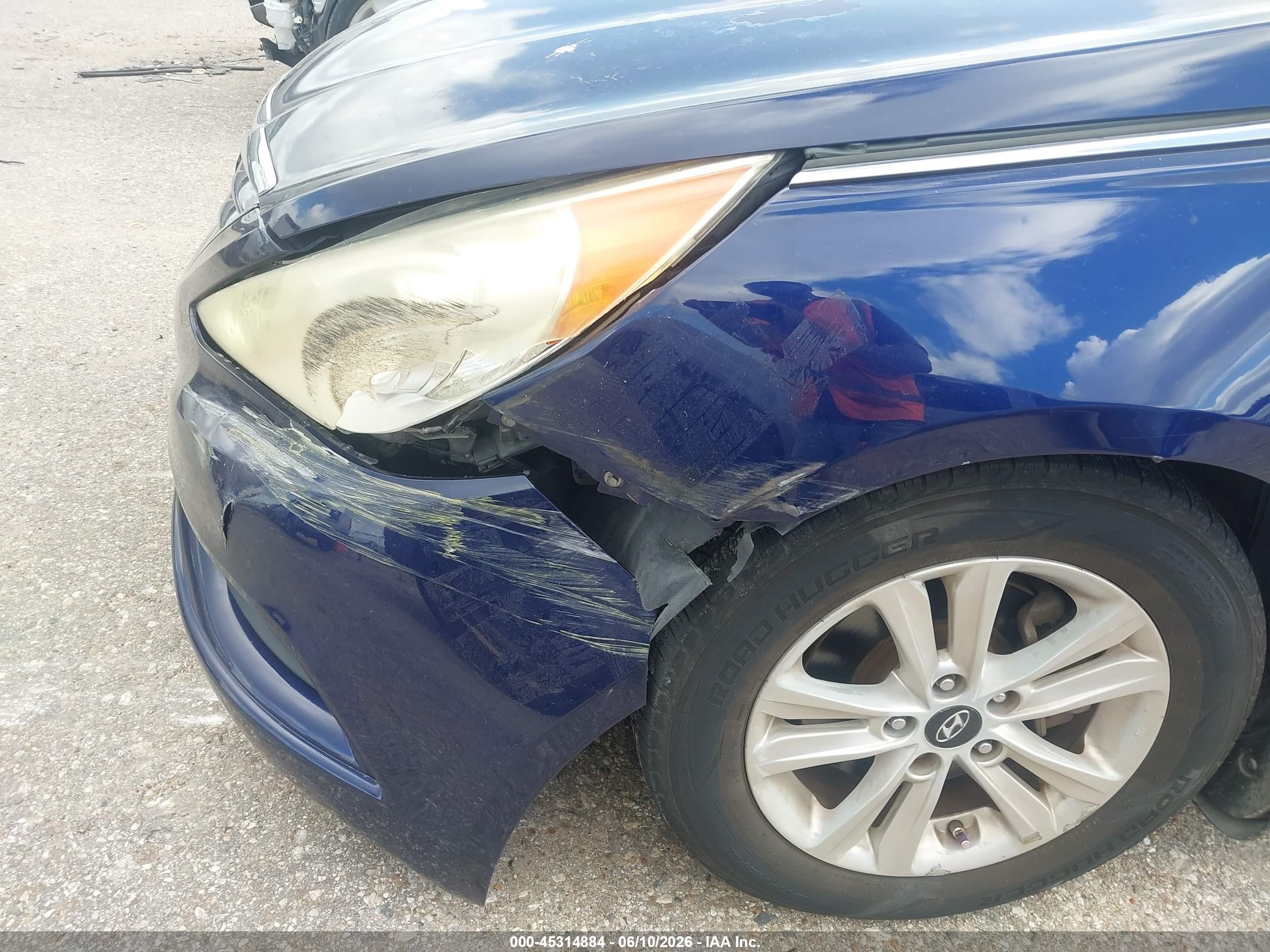 2011 Hyundai Sonata Gls Blue vin: 5NPEB4AC2BH109985