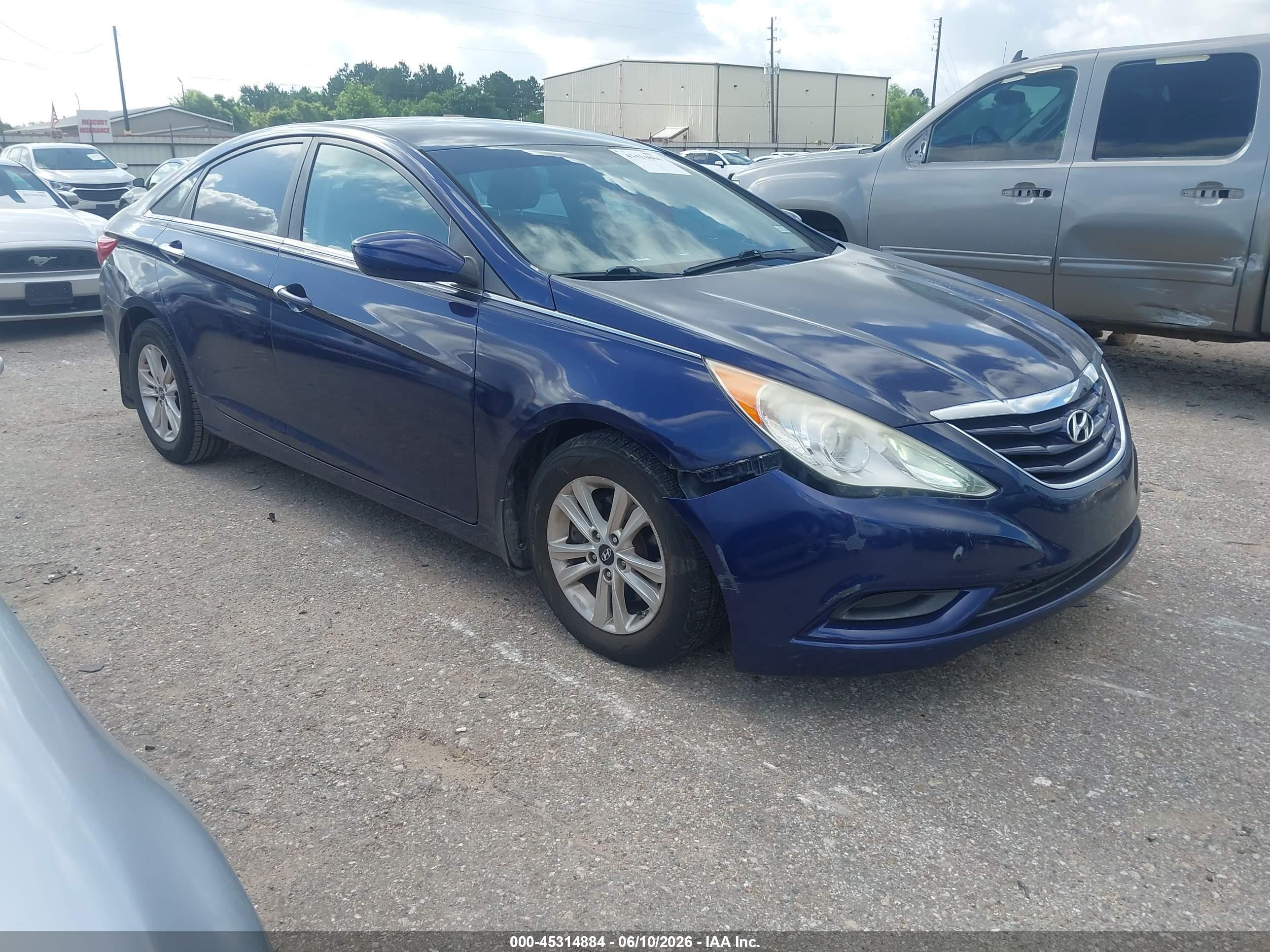 2011 Hyundai Sonata Gls Blue vin: 5NPEB4AC2BH109985