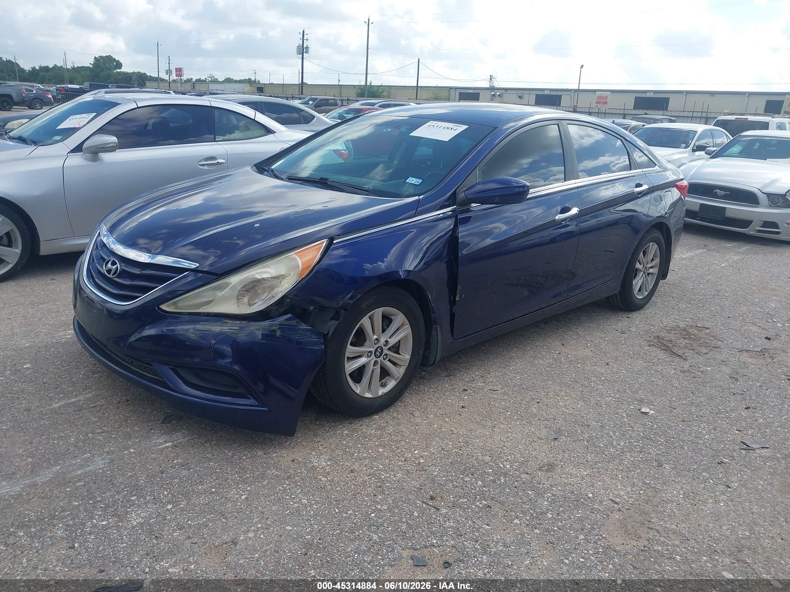 2011 Hyundai Sonata Gls Blue vin: 5NPEB4AC2BH109985