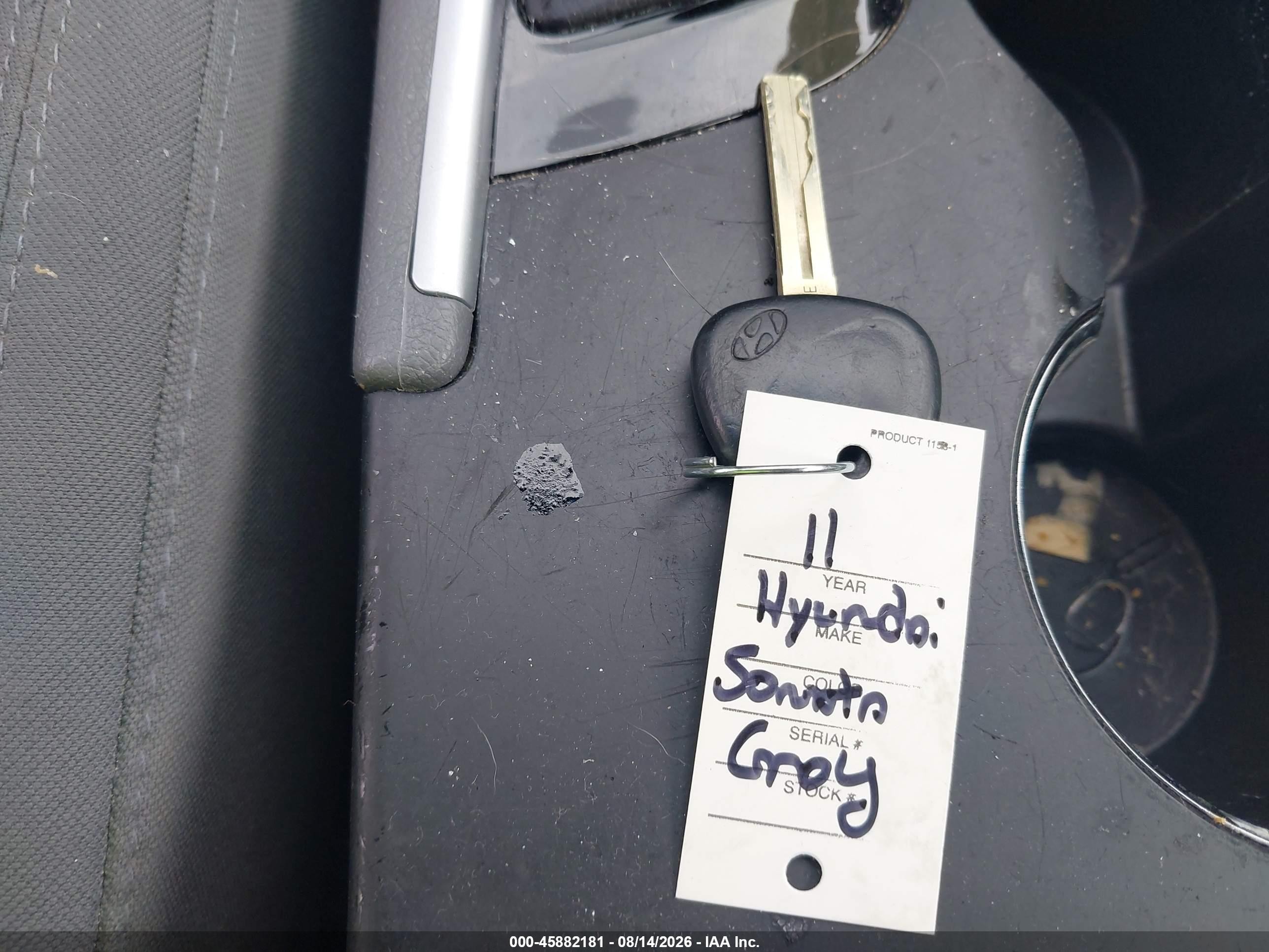 2011 Hyundai Sonata Gls Gray vin: 5NPEB4AC2BH111302