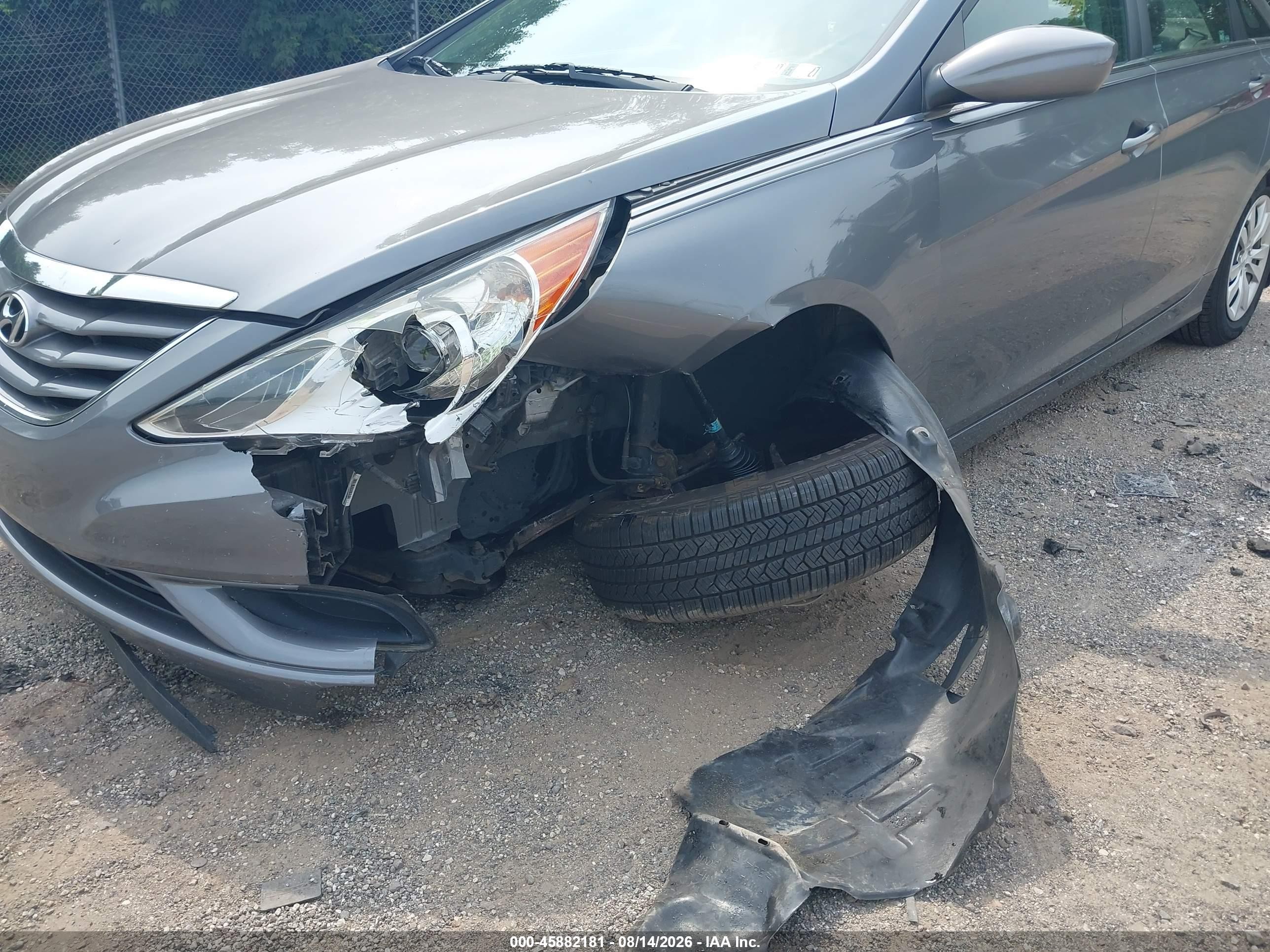 2011 Hyundai Sonata Gls Gray vin: 5NPEB4AC2BH111302