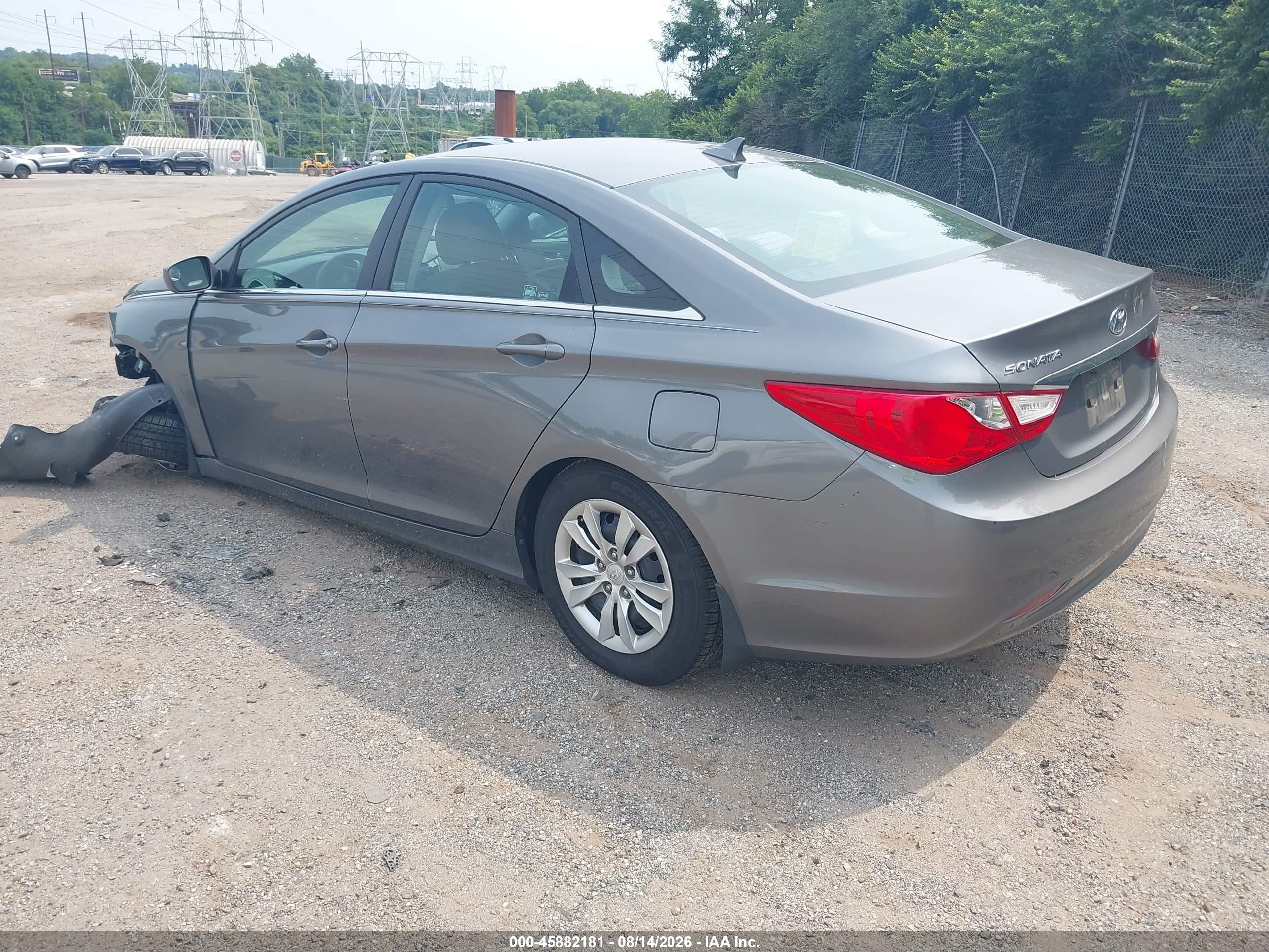 2011 Hyundai Sonata Gls Gray vin: 5NPEB4AC2BH111302