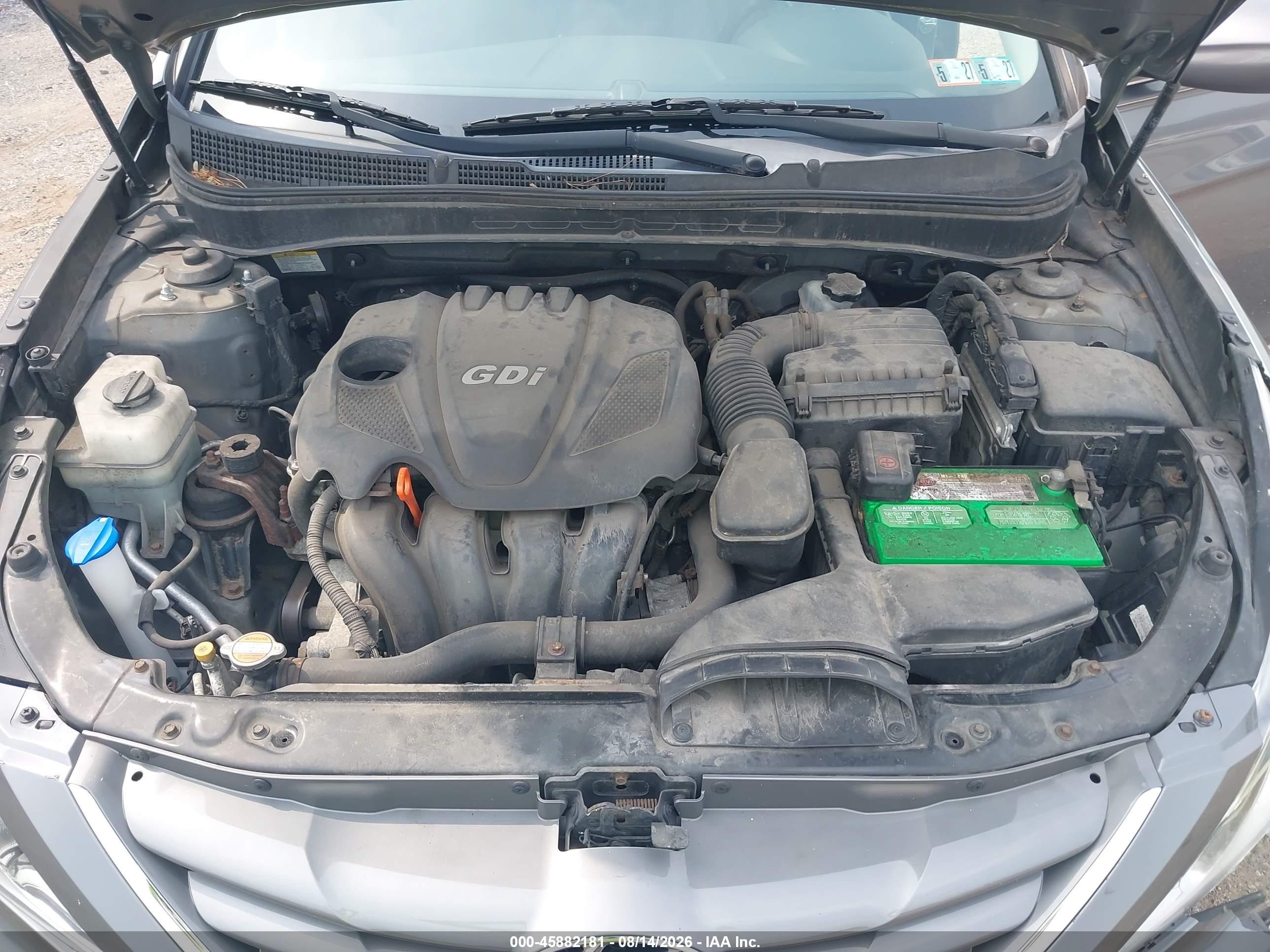 2011 Hyundai Sonata Gls Gray vin: 5NPEB4AC2BH111302