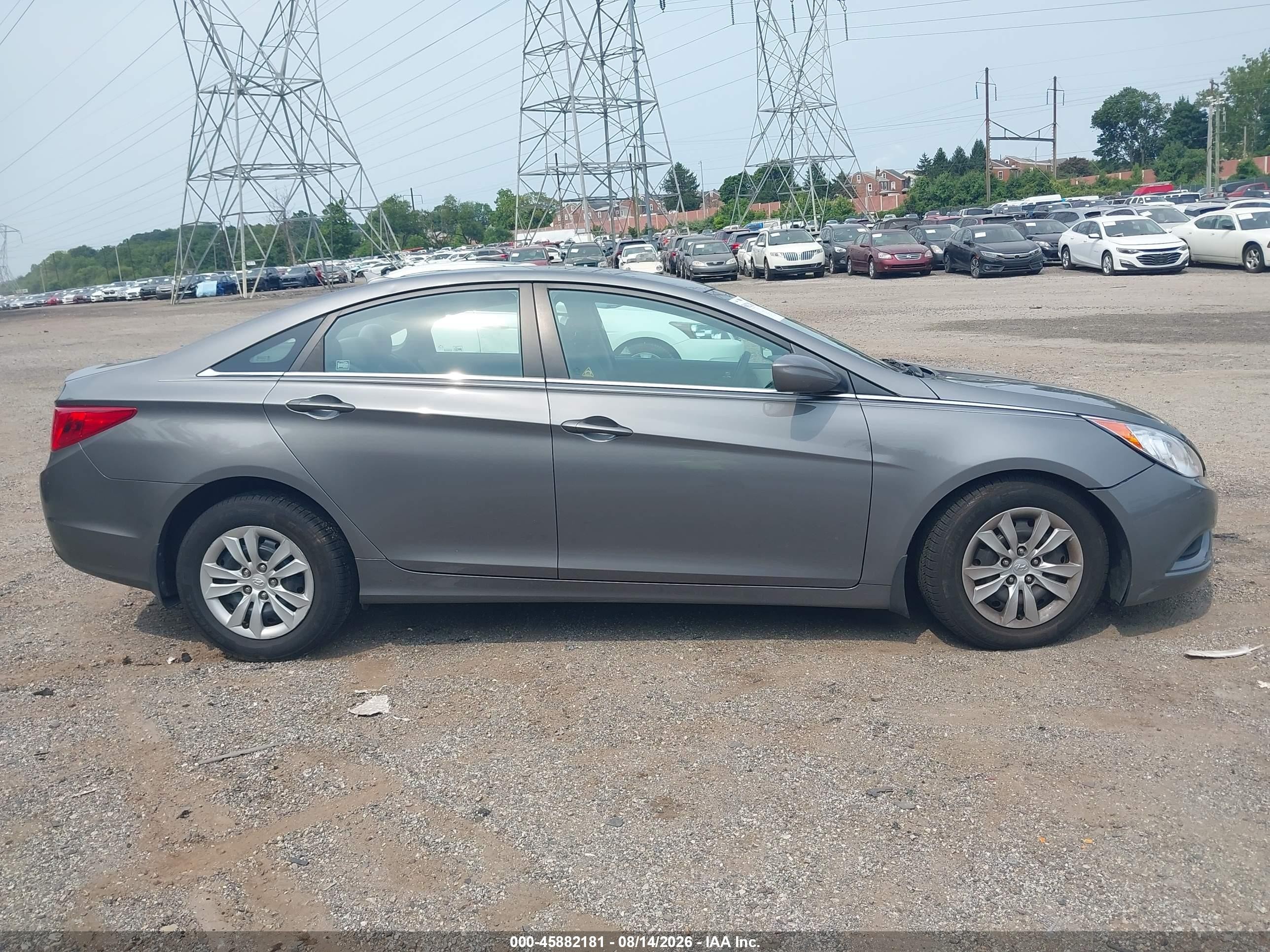 2011 Hyundai Sonata Gls Gray vin: 5NPEB4AC2BH111302