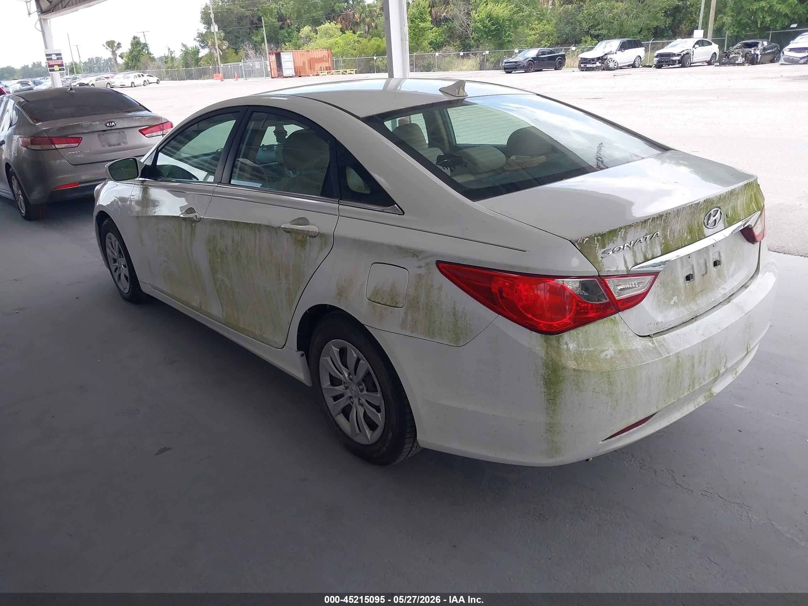 2011 Hyundai Sonata Gls White vin: 5NPEB4AC2BH114989