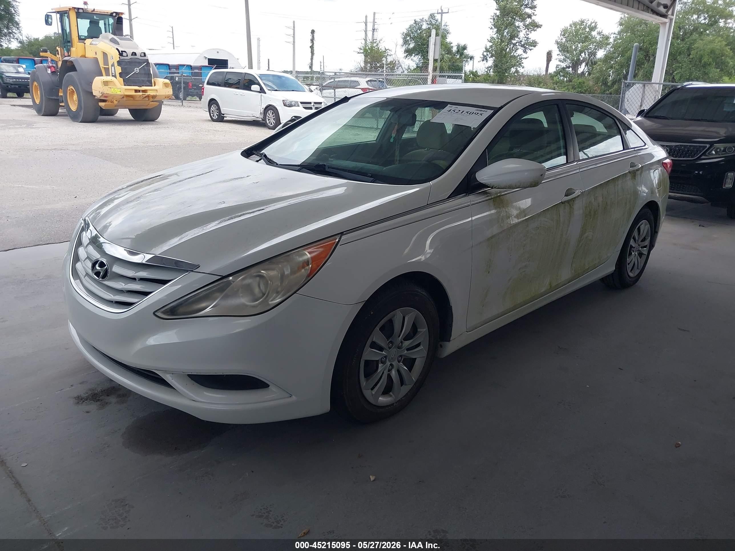 2011 Hyundai Sonata Gls White vin: 5NPEB4AC2BH114989