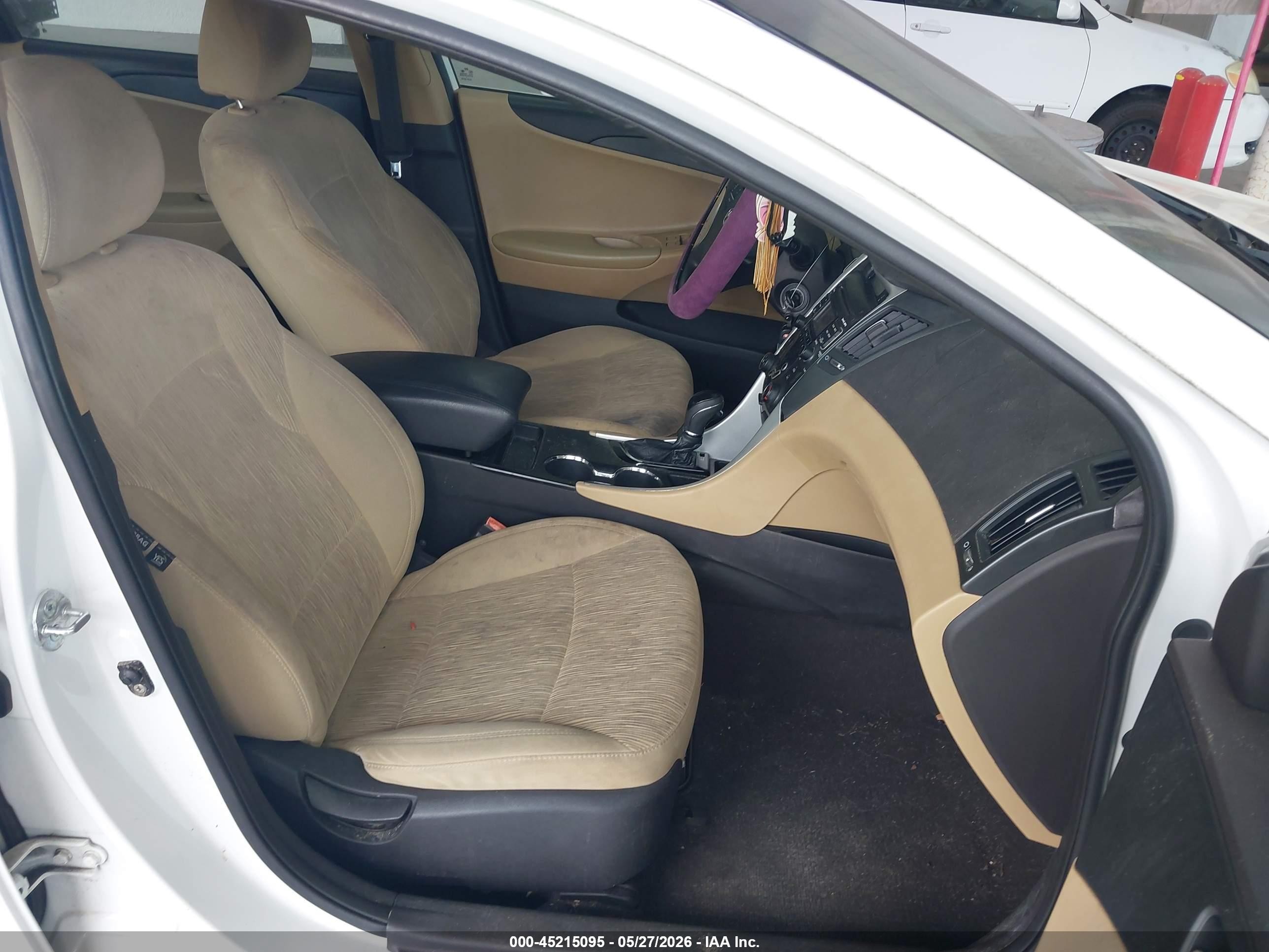 2011 Hyundai Sonata Gls White vin: 5NPEB4AC2BH114989