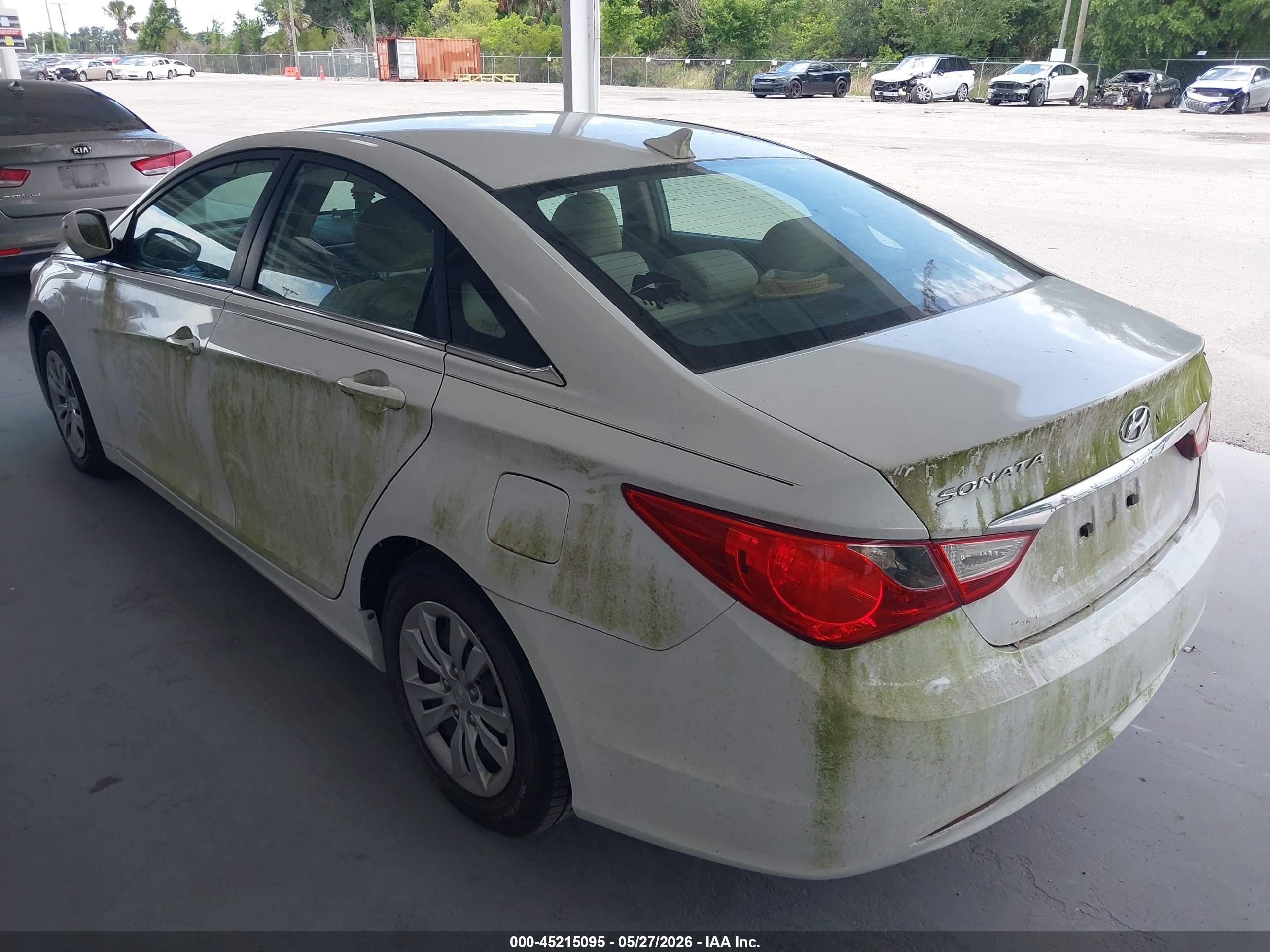2011 Hyundai Sonata Gls White vin: 5NPEB4AC2BH114989
