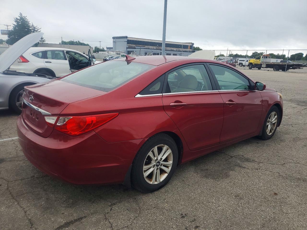 2011 Hyundai Sonata Gls Red vin: 5NPEB4AC2BH125040