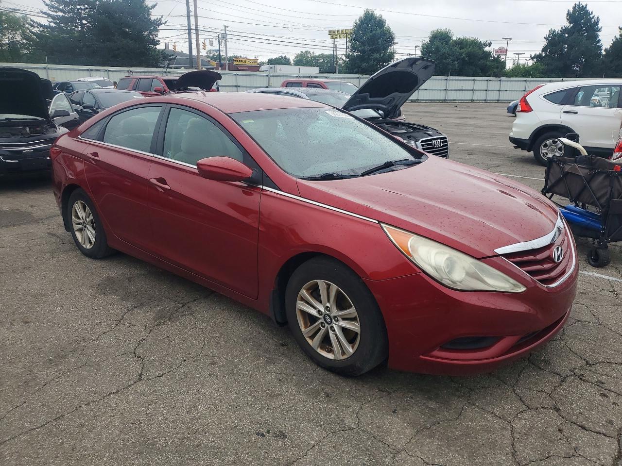 2011 Hyundai Sonata Gls Red vin: 5NPEB4AC2BH125040