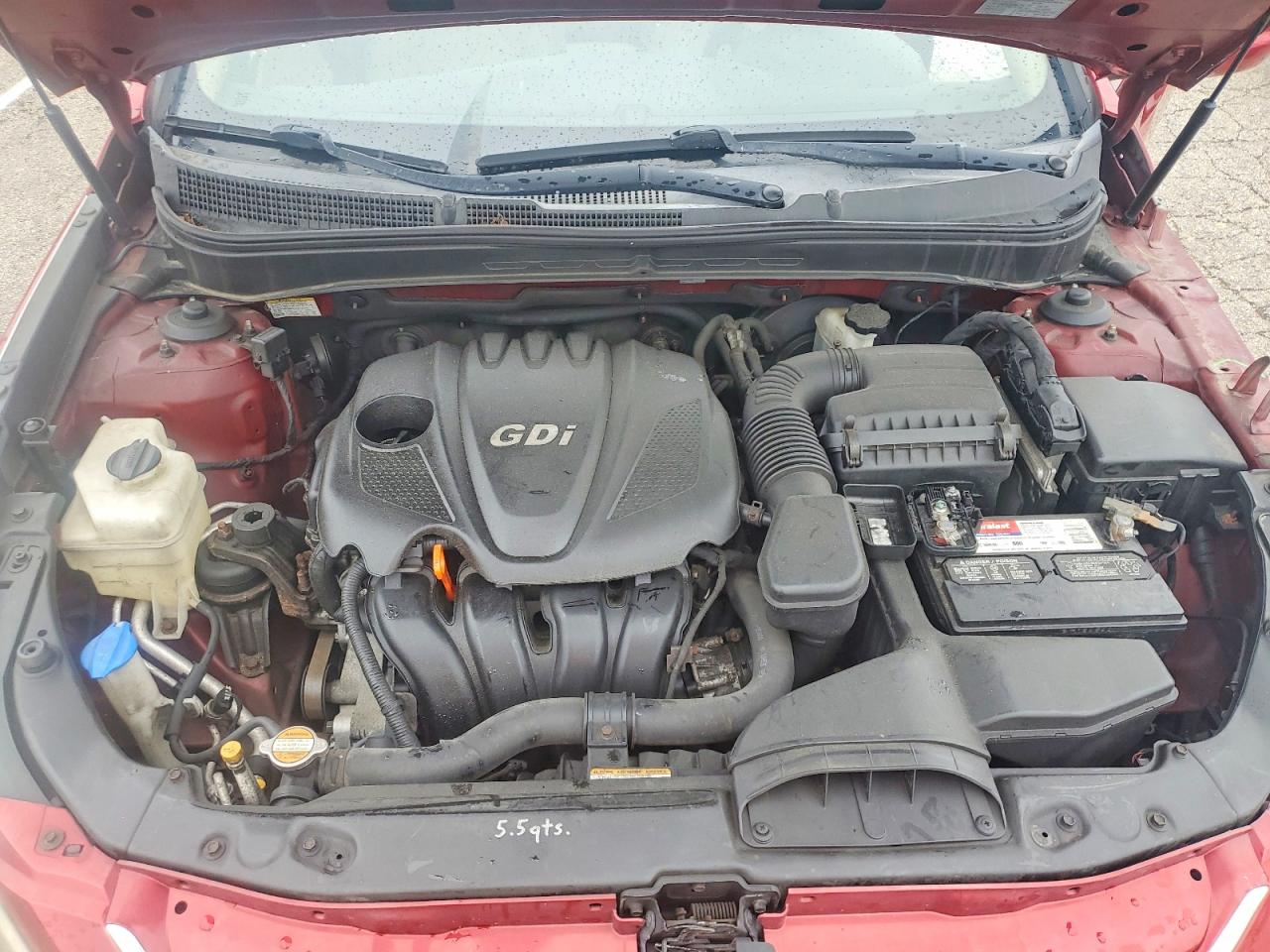 2011 Hyundai Sonata Gls Red vin: 5NPEB4AC2BH125040