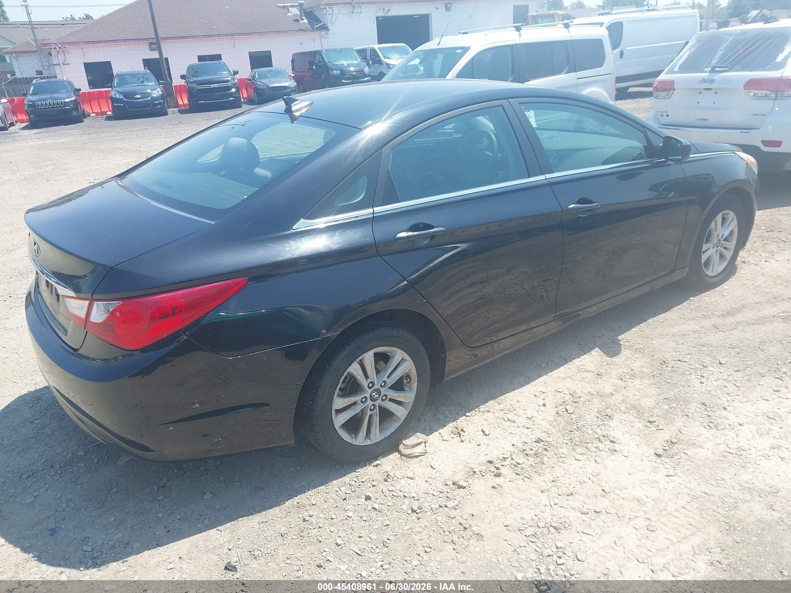 2011 Hyundai Sonata Gls Black vin: 5NPEB4AC2BH134725